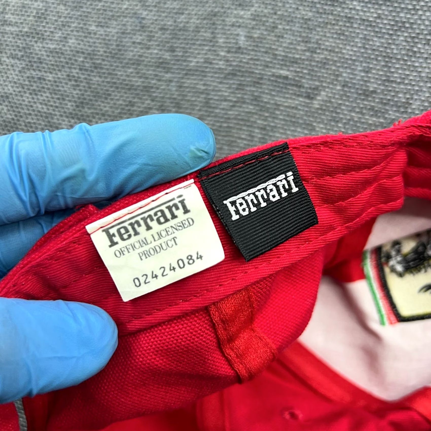 Ferrari VINTAGE Ferrari Scudaria Cap OS Adjustable Racing Red Official Product 90s Unisex Adults Beanie Hat Mens Womens Os Red Size ONE SIZE - 5 Thumbnail