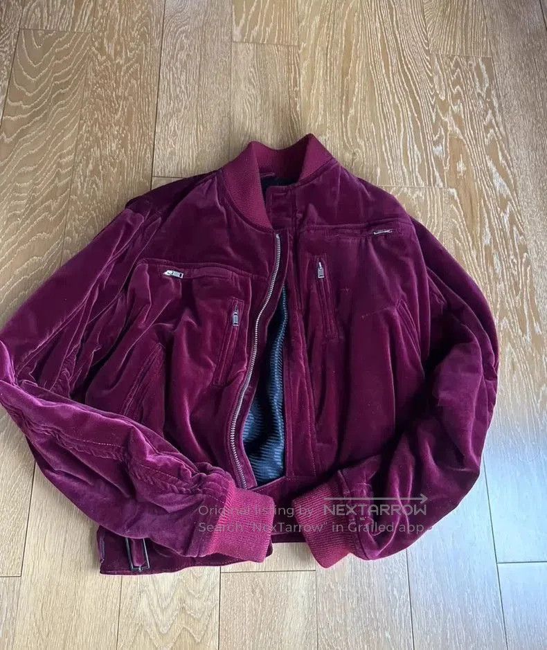 Haider Ackermann Haider Ackermann Red Velvet Bomber. Size US XL / EU 56 / 4 - 1 Thumbnail