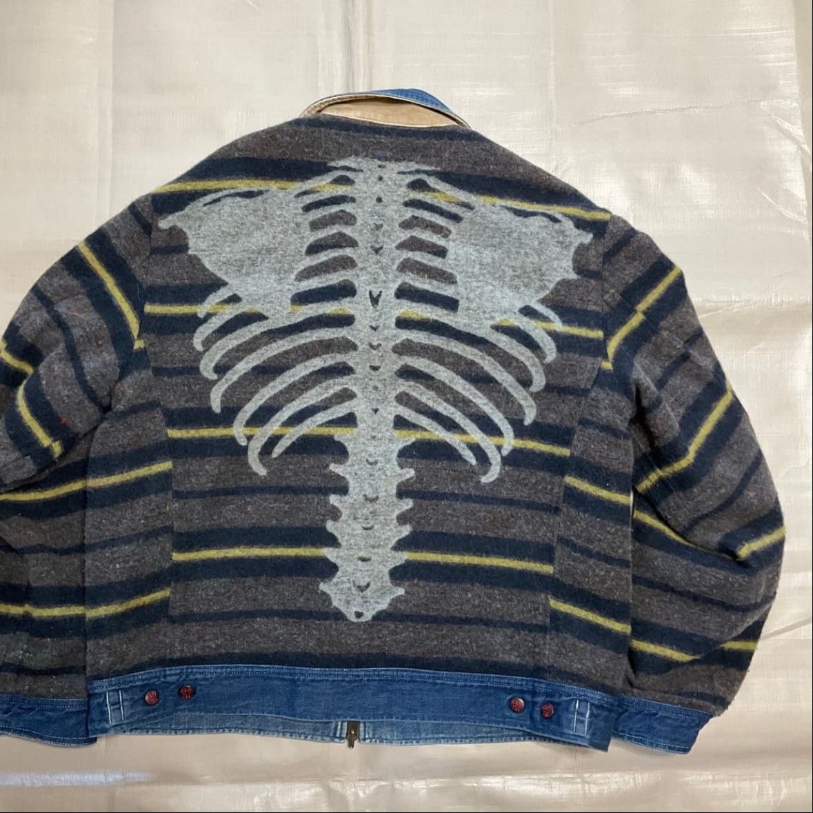Kapital Kapital Denim Bone Lining Reversible Work Jacket Size US L / EU 52-54 / 3 - 2 Thumbnail