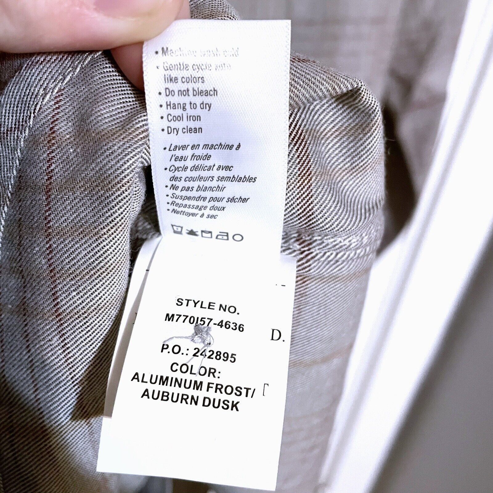 Paige PAIGE EVERETT Shirt Gray Plaid Check Button Down NWT SZ XL Size US XL / EU 56 / 4 - 8 Thumbnail