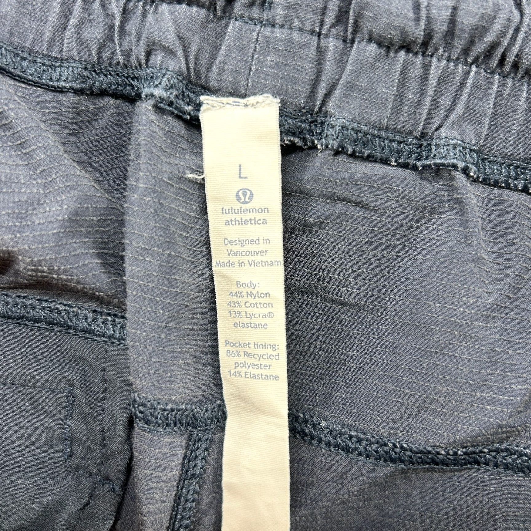 Lululemon Lululemon Athletica Pants Mens L Gray Jogger Chino Nylon Cotton Blend Flat Front Slim Straight Stretch Size US 33 - 3 Thumbnail