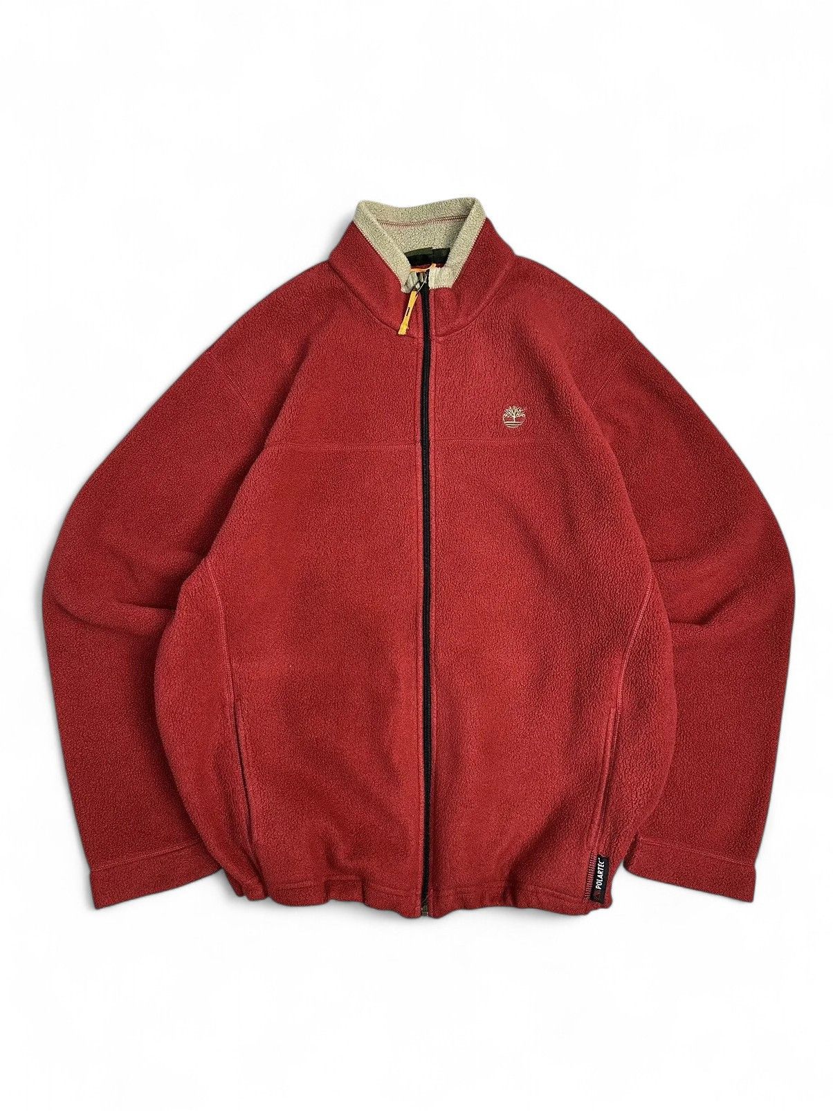 Diesel Red Fleece Zip Jacket Timberland Vintage Outdoor Y2K Look Size US XL / EU 56 / 4 - 2 Thumbnail