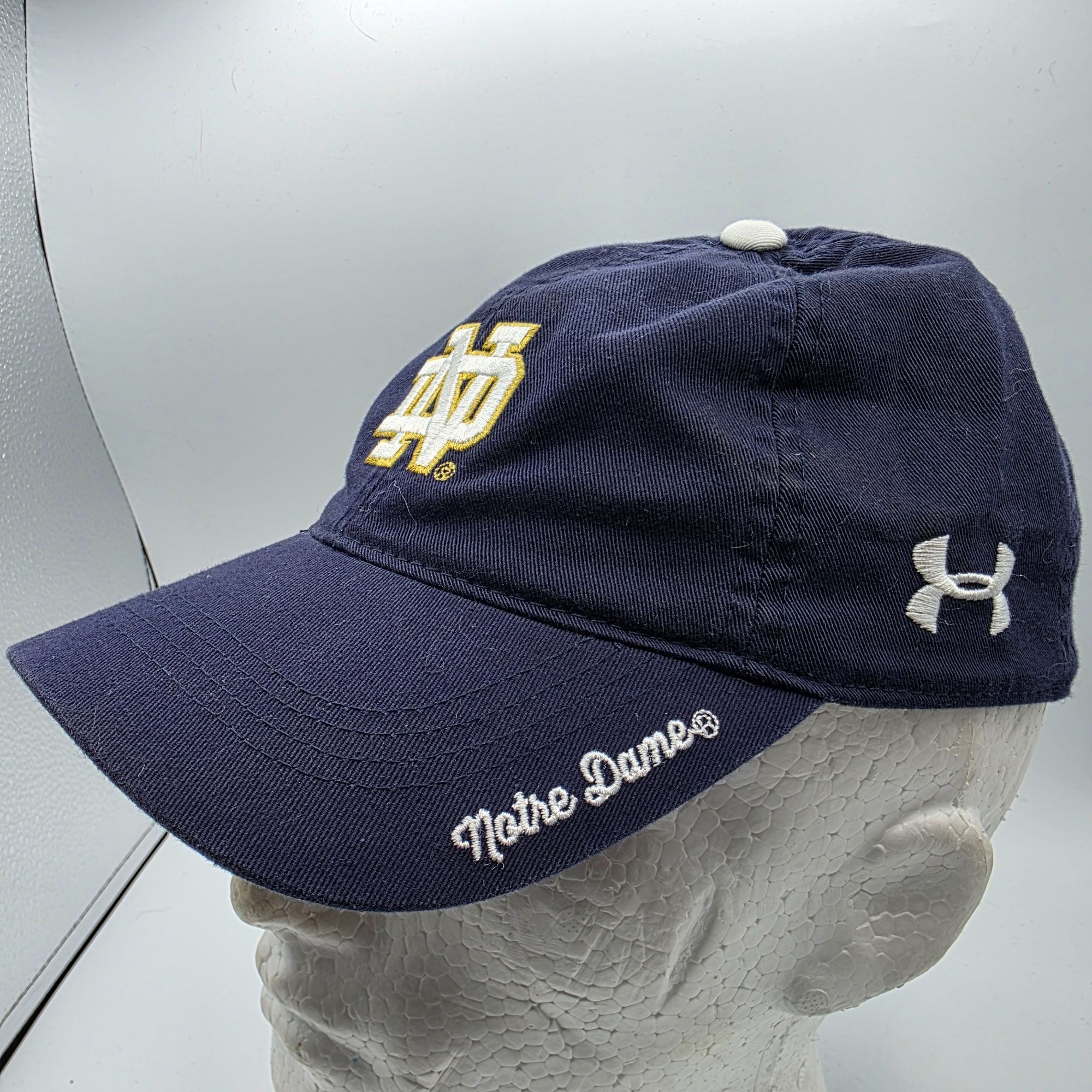 Under Armour Under Armour Womens Blue Notre Dame Adjustable Hat Cap Sport Size ONE SIZE - 1 Thumbnail