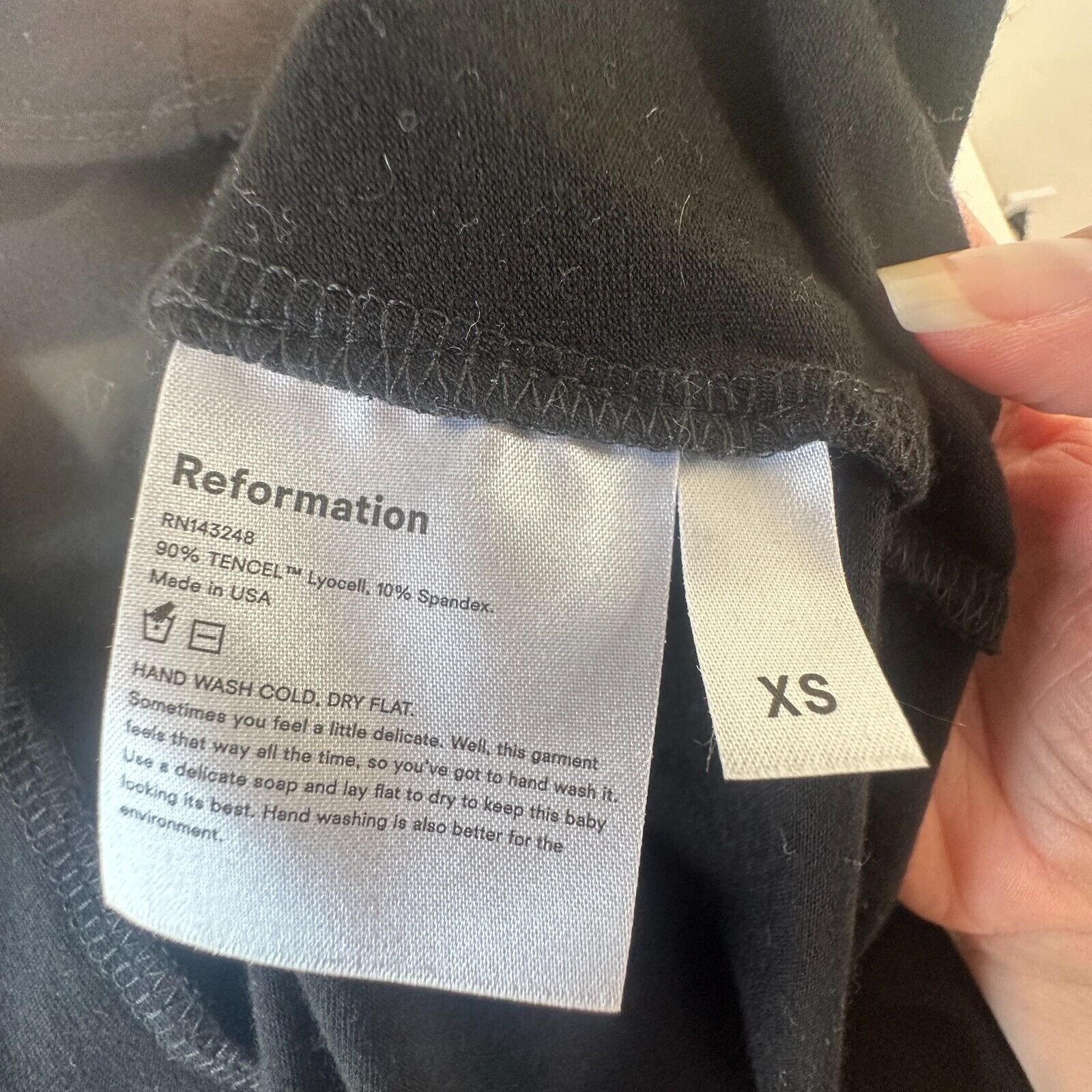Reformation Reformation Black Vienna Maxi DeepV Criss Cross Back Slit XS Size XS / US 0-2 / IT 36-38 - 9 Thumbnail