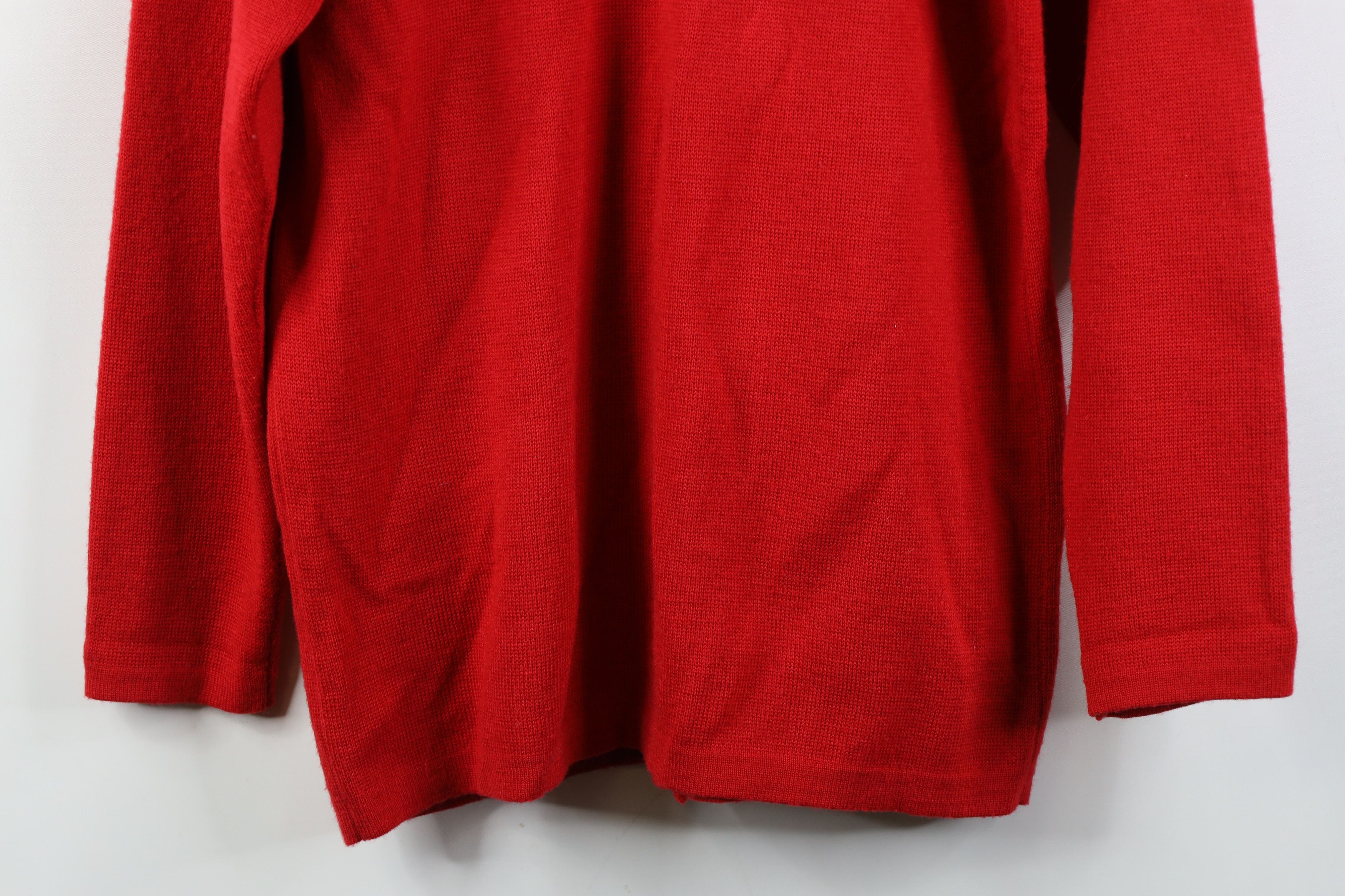 Vintage Vintage 90s Streetwear Wool Blend Knit Cardigan Sweater Red Size M / US 6-8 / IT 42-44 - 16 Thumbnail
