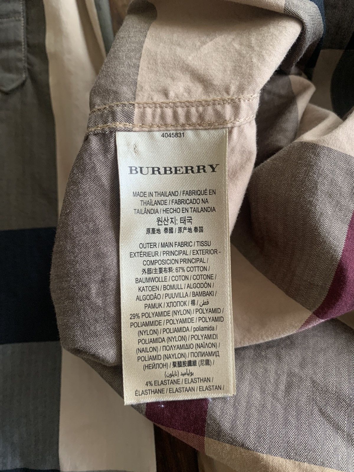 Burberry Vintage Burberry London Classic Tan Checkered Shirt Size US M / EU 48-50 / 2 - 4 Thumbnail