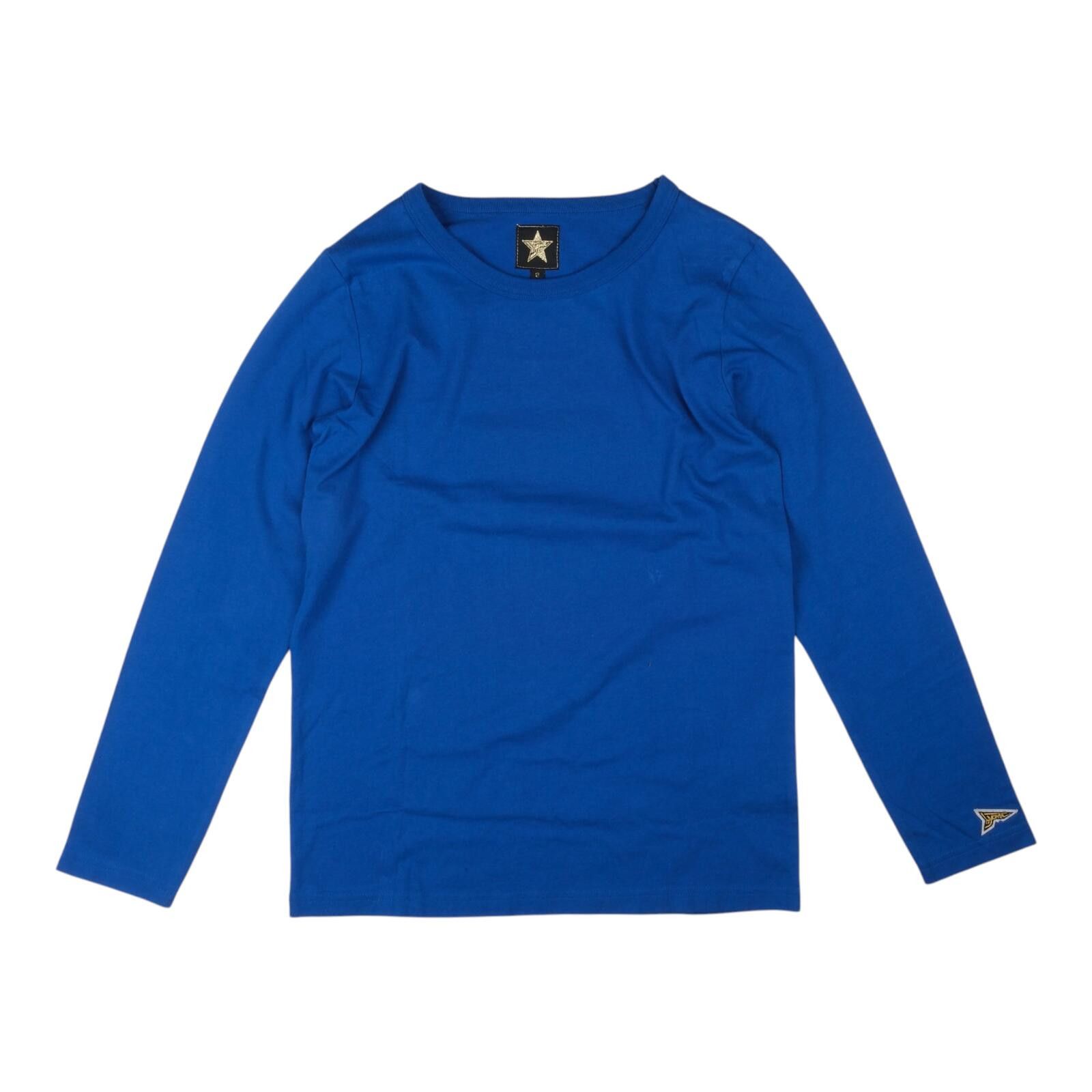 20471120 20471120 Hyoma "Hyoma Kiss" Long Sleeve Blue Tee Size ONE SIZE - 2 Thumbnail