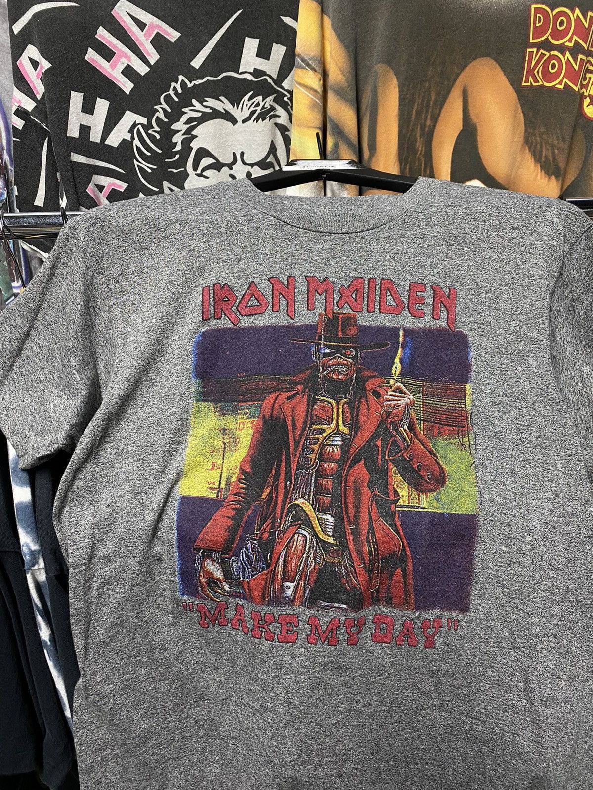 Vintage 90’s Vintage Iron Maiden Band Tee Shirt Medium Size US M / EU 48-50 / 2 - 1 Thumbnail