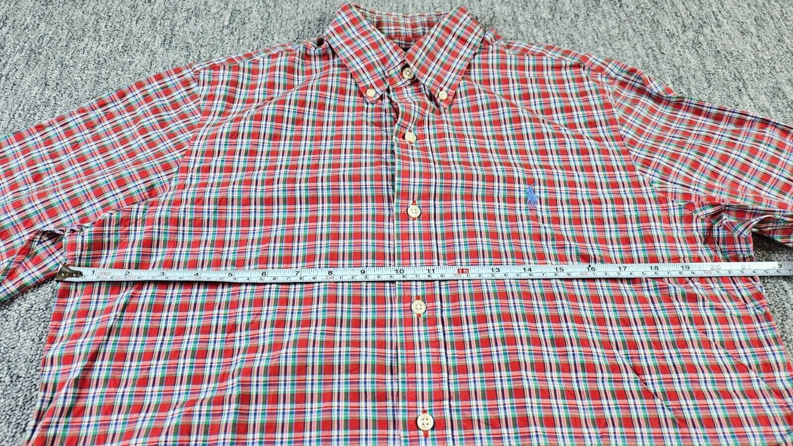 Polo Ralph Lauren Polo Ralph Lauren Custom Fit Plaid Button-Down Shirt M Size US M / EU 48-50 / 2 - 7 Thumbnail
