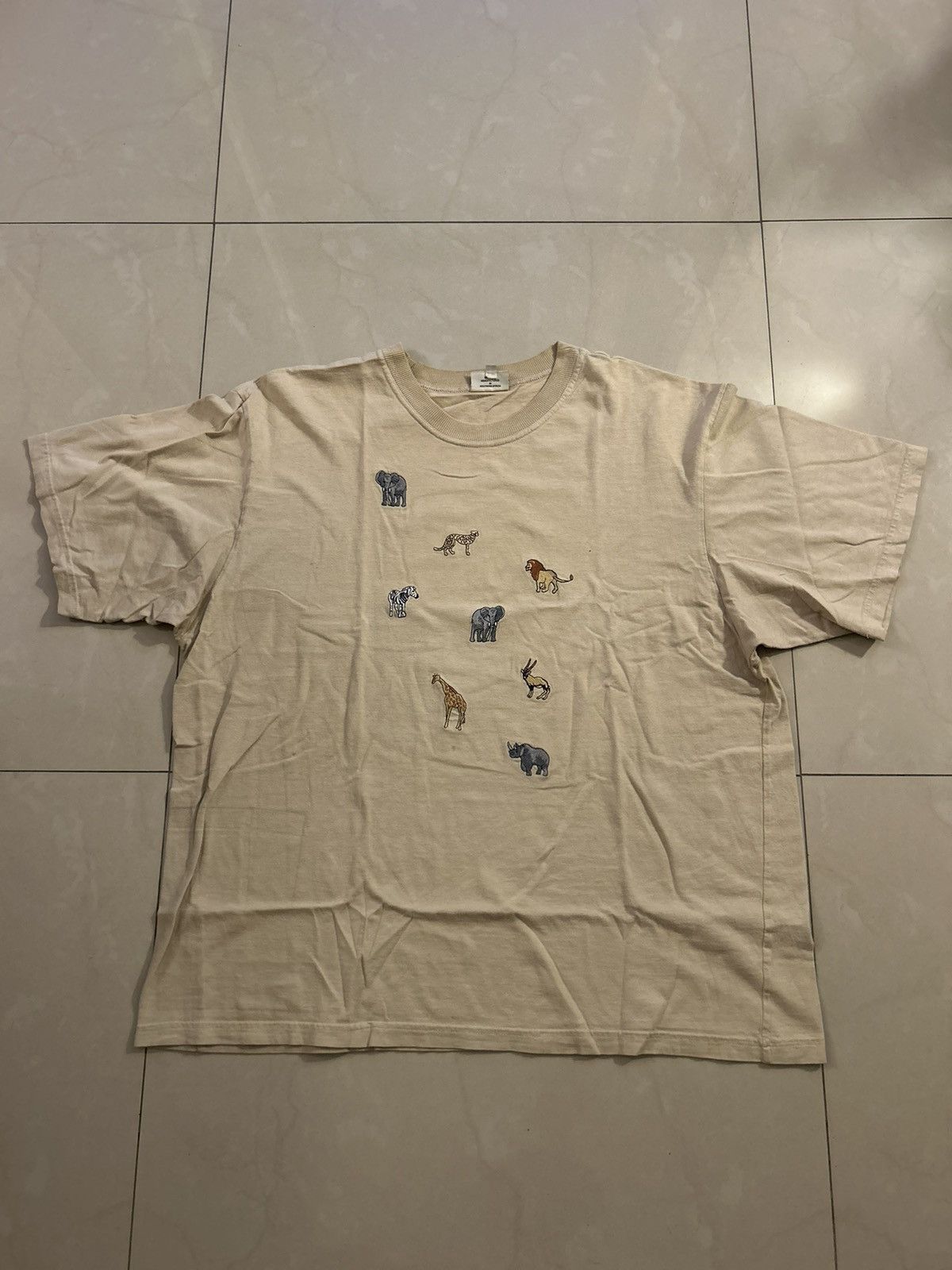 Vintage 1990s Safari tee Size US L / EU 52-54 / 3 - 1 Thumbnail