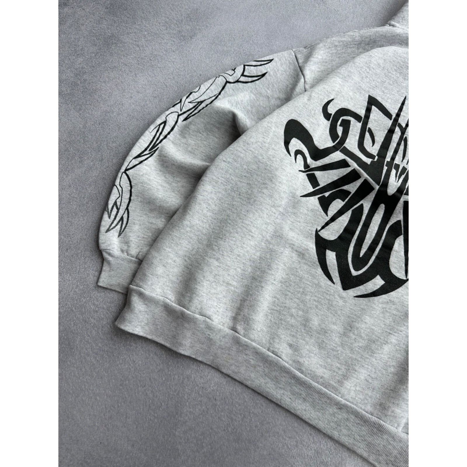 Tribal Streetwear VTG Tribal Streetwear USA Grey Logos Hoodie Size US S / EU 44-46 / 1 - 6 Thumbnail
