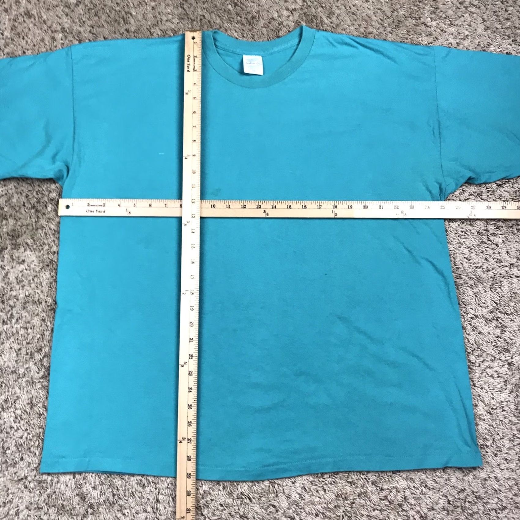 Vintage VINTAGE Teal Green Single Stitch T-Shirt Adult 2XL 100% Cotton Made In USA Crew Neck Short Sleeve Nike? Size US XXL / EU 58 / 5 - 6 Thumbnail