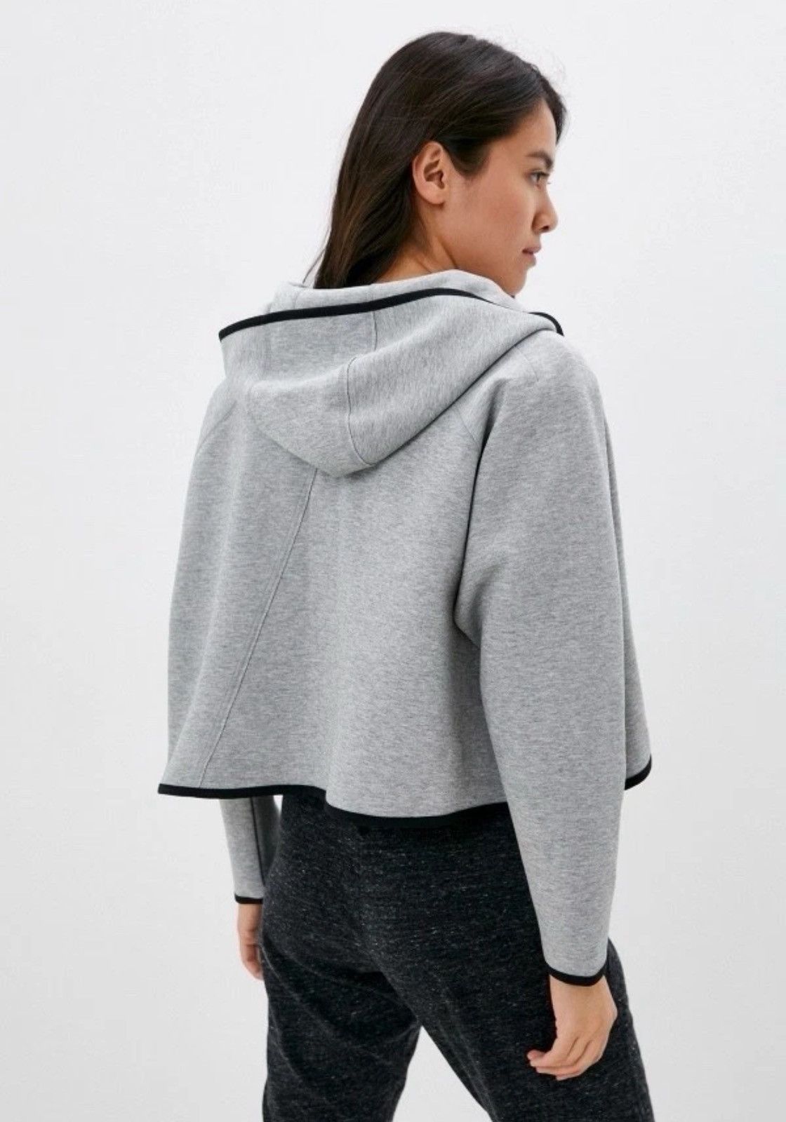 Nike Nike Tech Fleece Full Zip Cape Hoodie Sweatshirt Grey Drill Size XS / US 0-2 / IT 36-38 - 3 Thumbnail