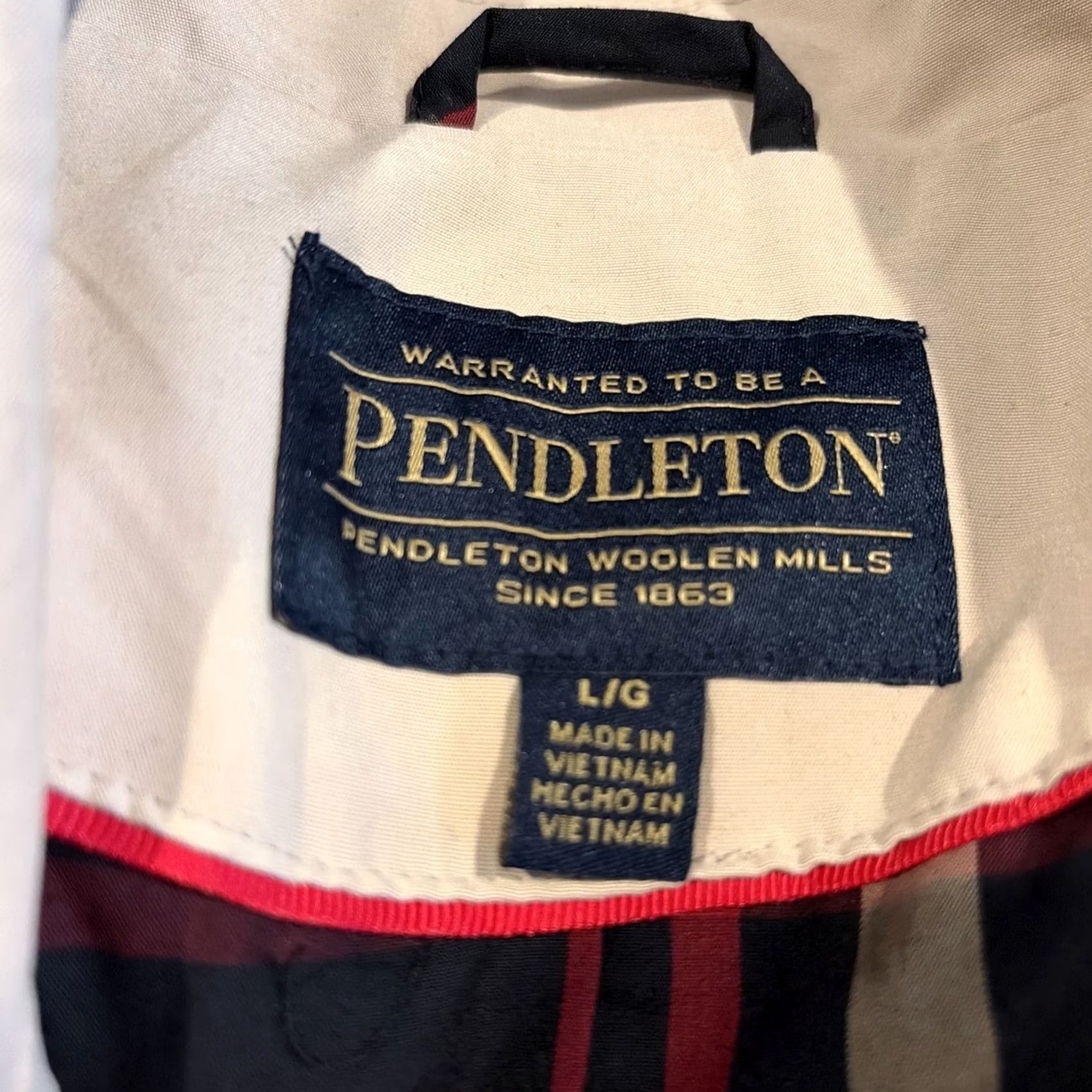 Pendleton Pendleton Trench Coat Beige Plaid Lined Belted Rain Jacket Large Womens Size L / US 10 / IT 46 - 3 Thumbnail