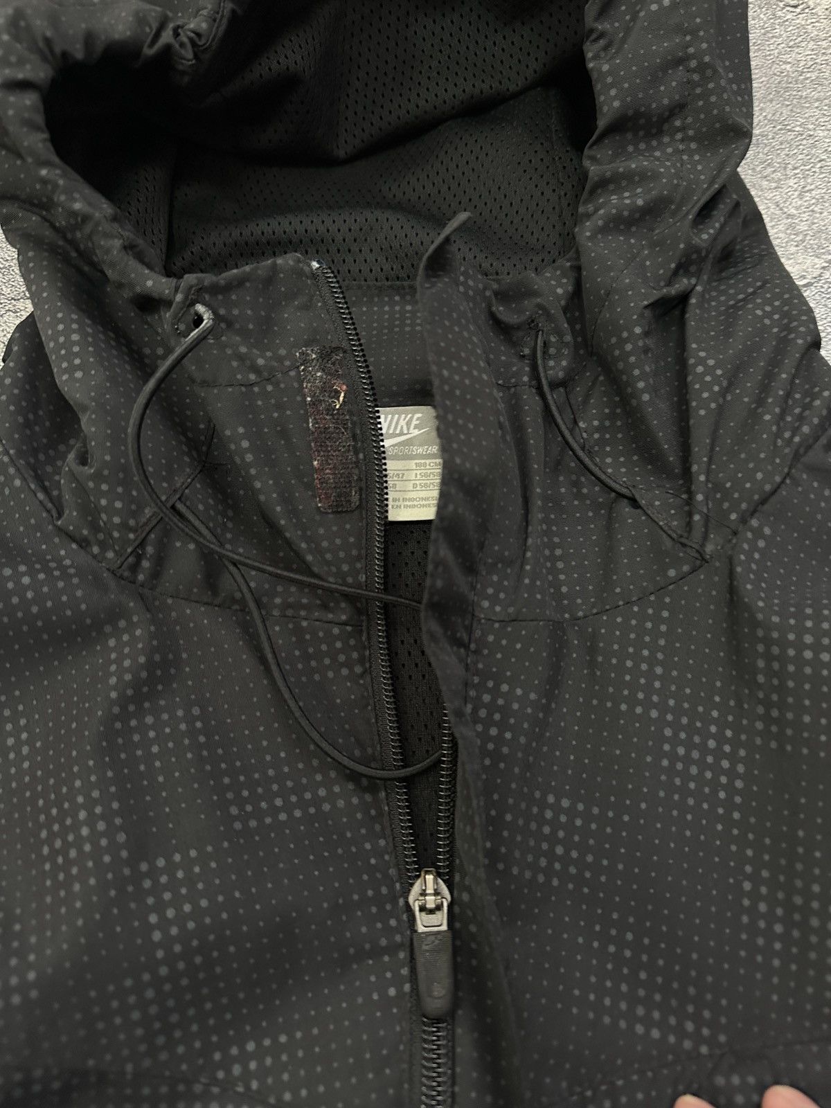Nike Vintage Nike 00’s Black Nylon Drill Gorpcore Hood Jacket XL Size US XL / EU 56 / 4 - 14 Thumbnail