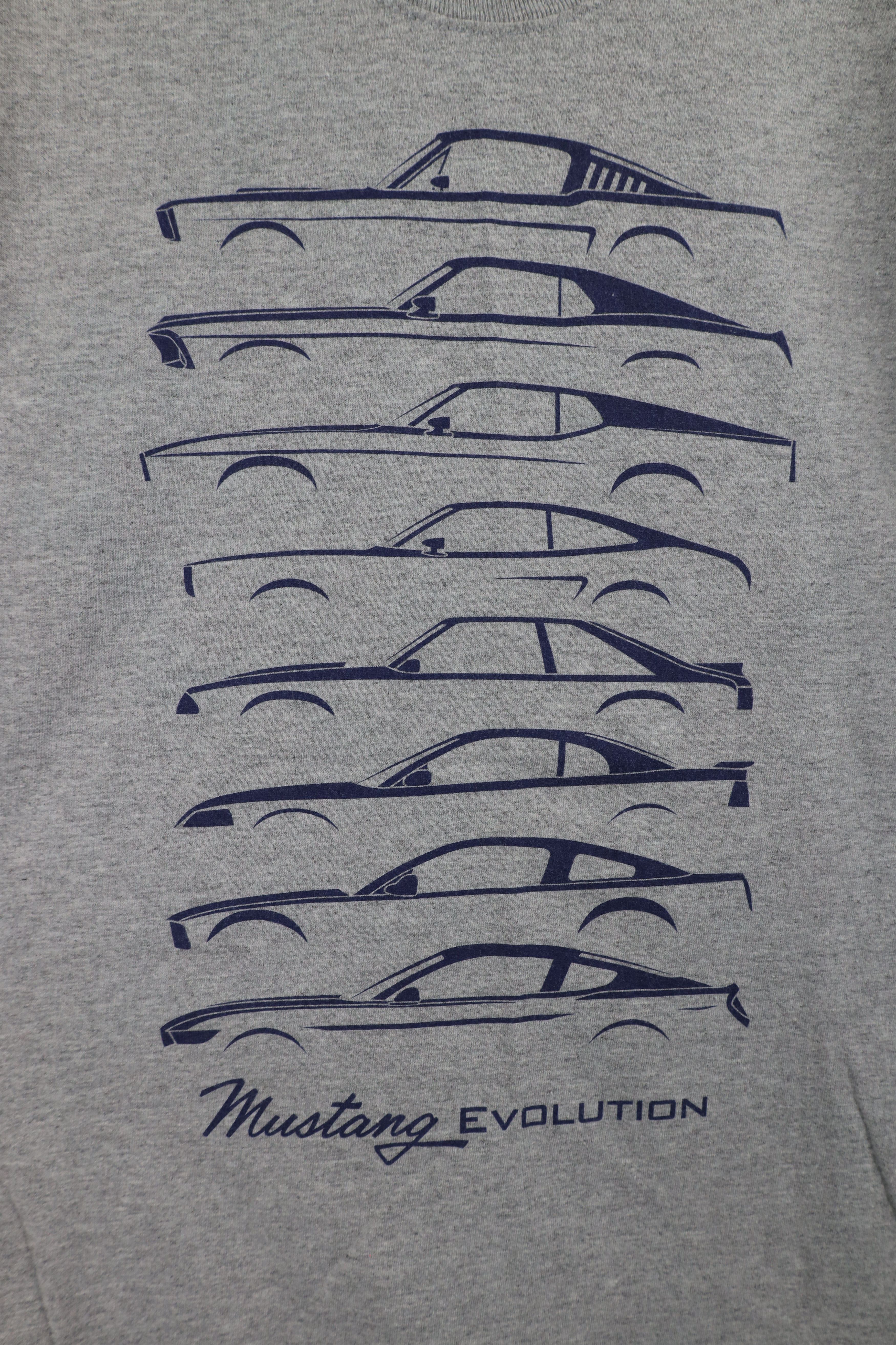 Vintage Vintage Ford Motor Co Mustang Car Evolution T-Shirt Gray Size US L / EU 52-54 / 3 - 4 Thumbnail