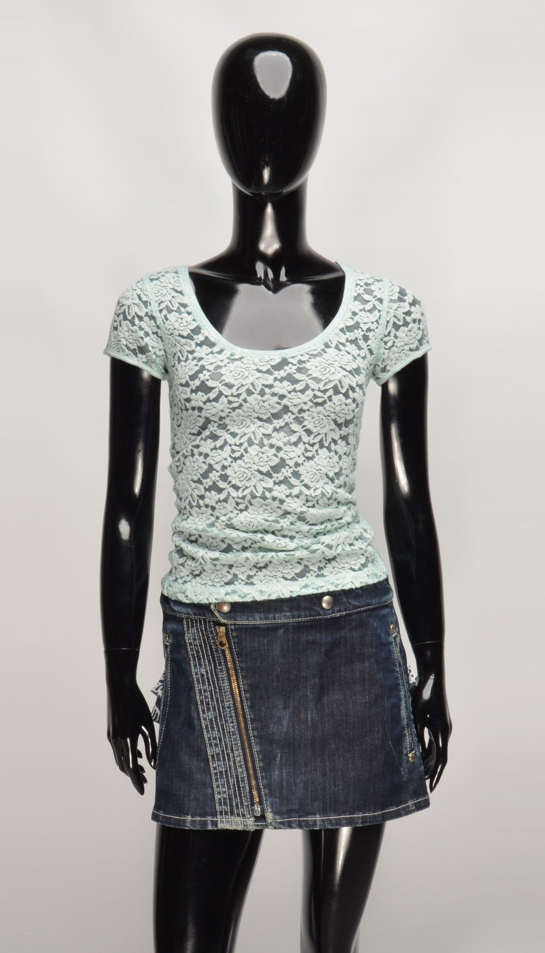 Vintage Nile Garden Y2K Baby Cottagecore Romantic Sheer Lace Top Size XS / US 0-2 / IT 36-38 - 7 Thumbnail