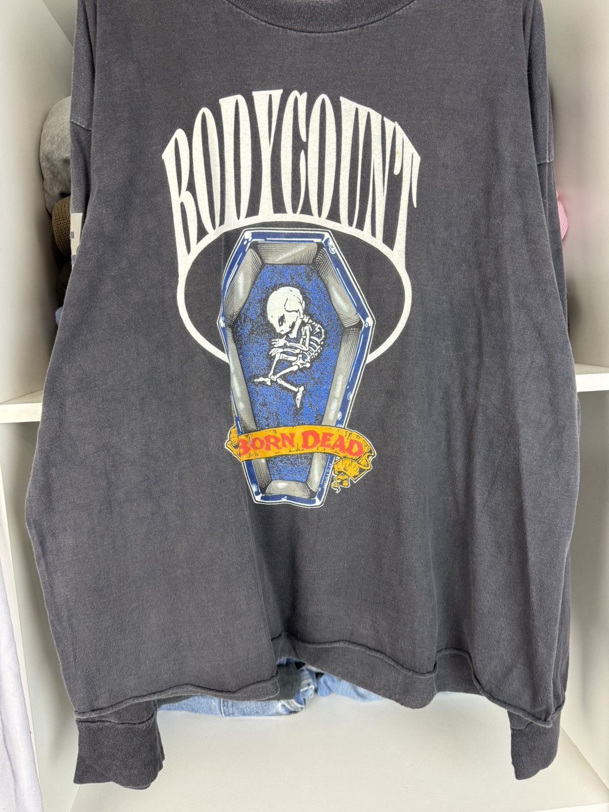 Band Tees Vntg Body Count Born Dead Tour 1993 1994 Longsleeve T-Shirt Size US XL / EU 56 / 4 - 11 Thumbnail