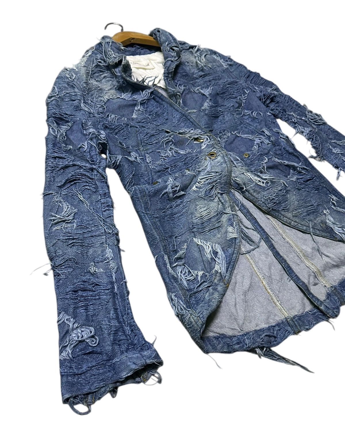 Japanese Brand Ventriloquist patchwork distressed denim jacket Size S / US 4 / IT 40 - 8 Thumbnail