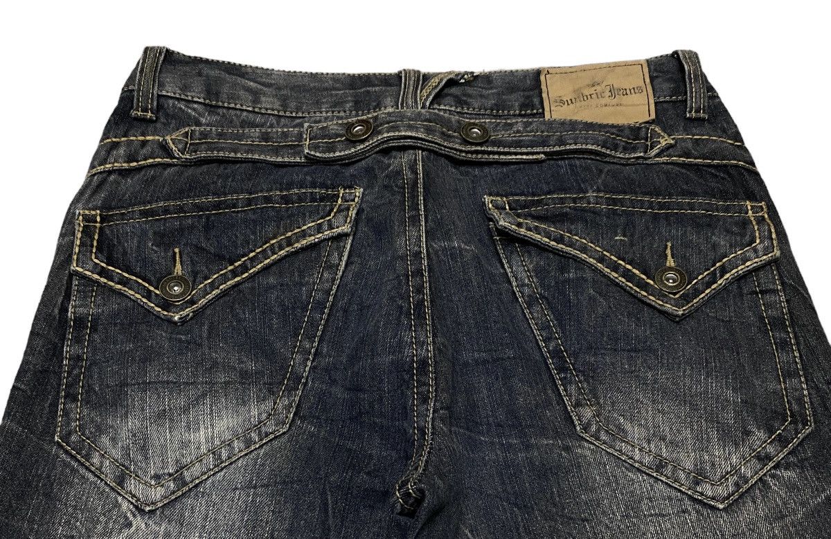 If Six Was Nine Very Rare Design Vintage Japanese Brand Sunbric Jeans 1990s Size US 34 / EU 50 - 4 Thumbnail
