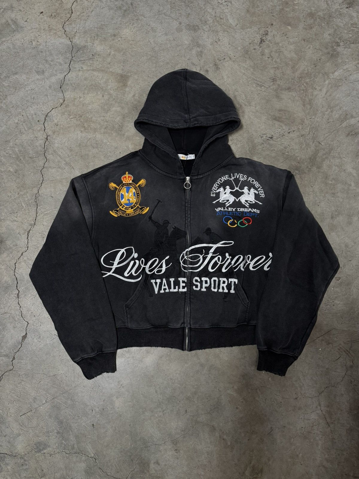 Vale Vale Forever Blackrock Zip Up Hoodie Size US S / EU 44-46 / 1 - 1 Thumbnail