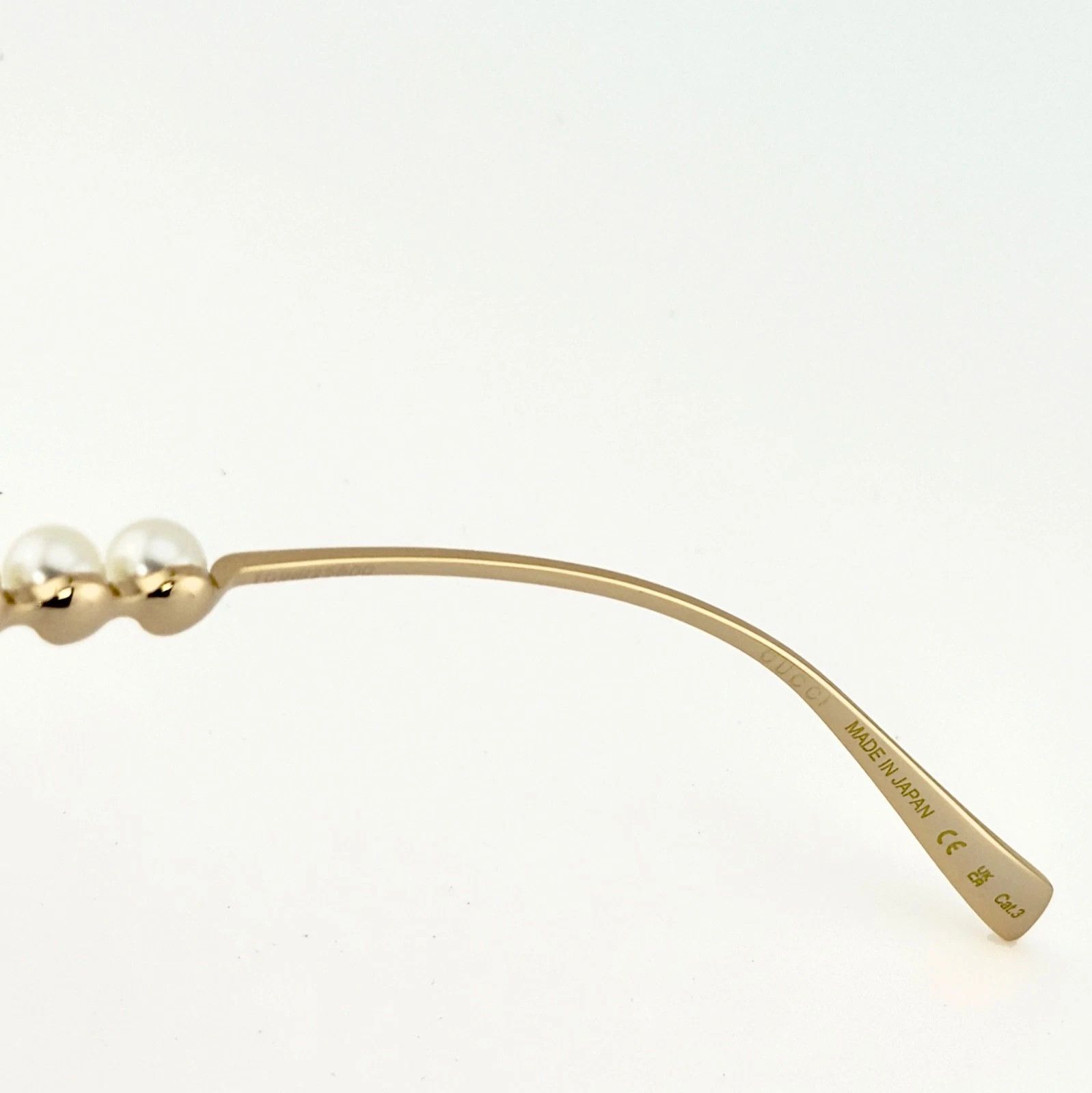 Gucci GUCCI GG1968S Gold Black 1968 GG Fashion Sunglasses 001 Size ONE SIZE - 8 Thumbnail