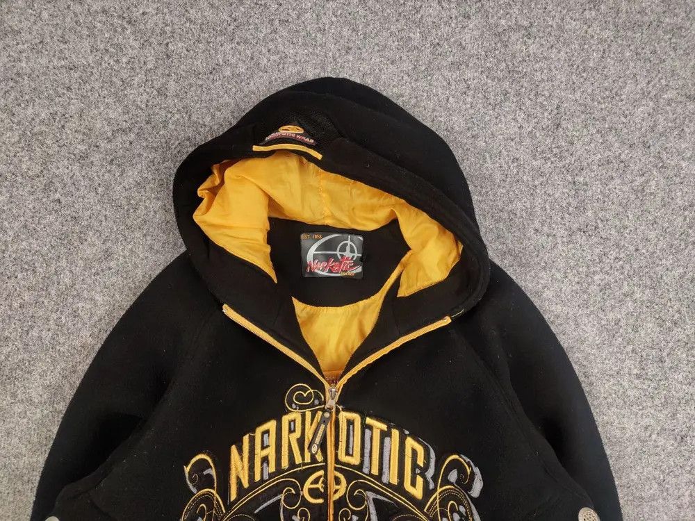 If Six Was Nine Vintage Narcotic Wear Baggy logo Fleece Jacket Y2K Style Size US M / EU 48-50 / 2 - 2 Thumbnail