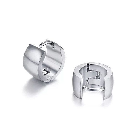 Other Classic Stainless Steel Small Hoop Earring Size ONE SIZE - 4 Thumbnail