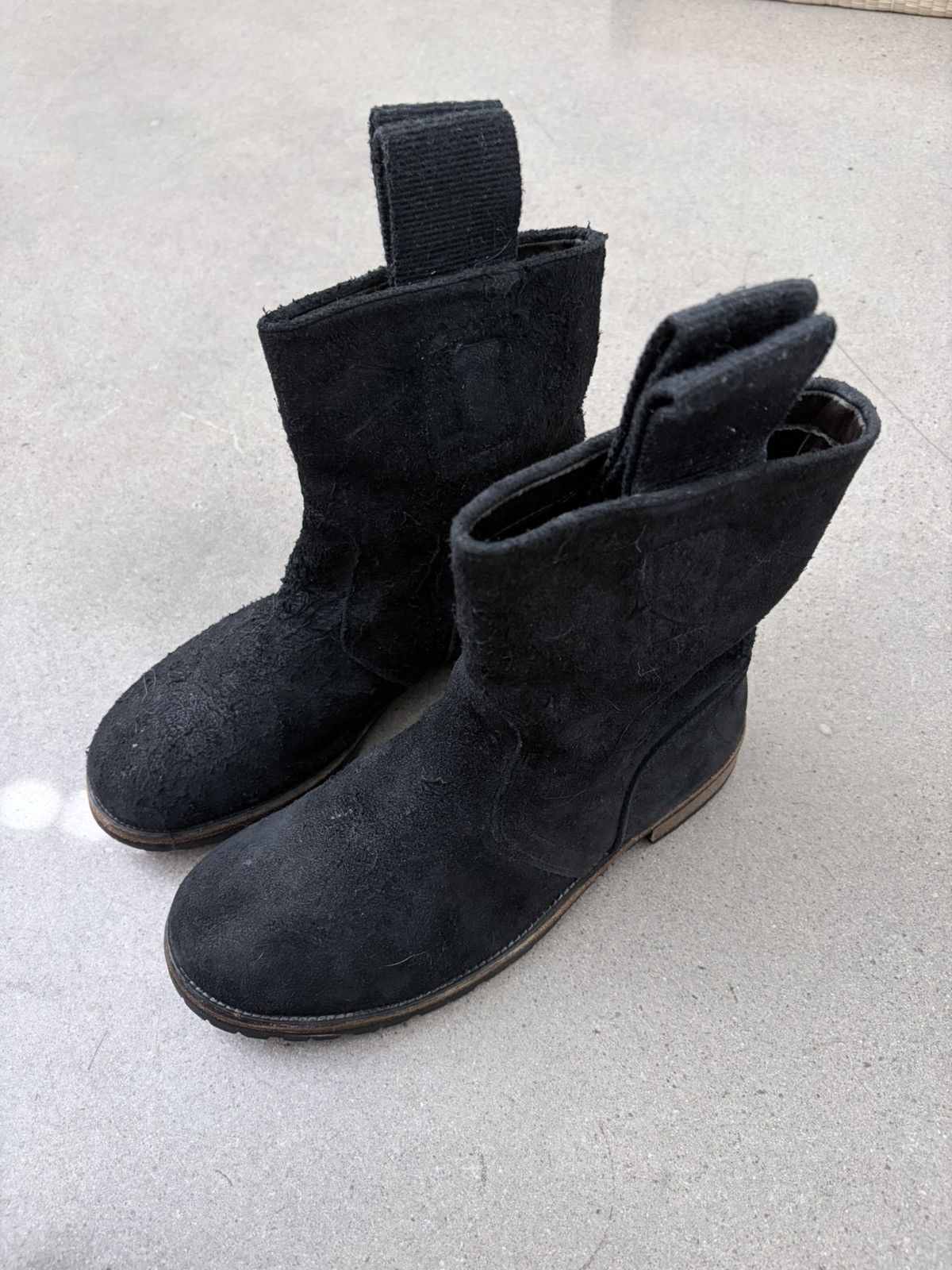 Rick Owens suede pull up ankle boot Size US 7 / IT 37 - 2 Thumbnail