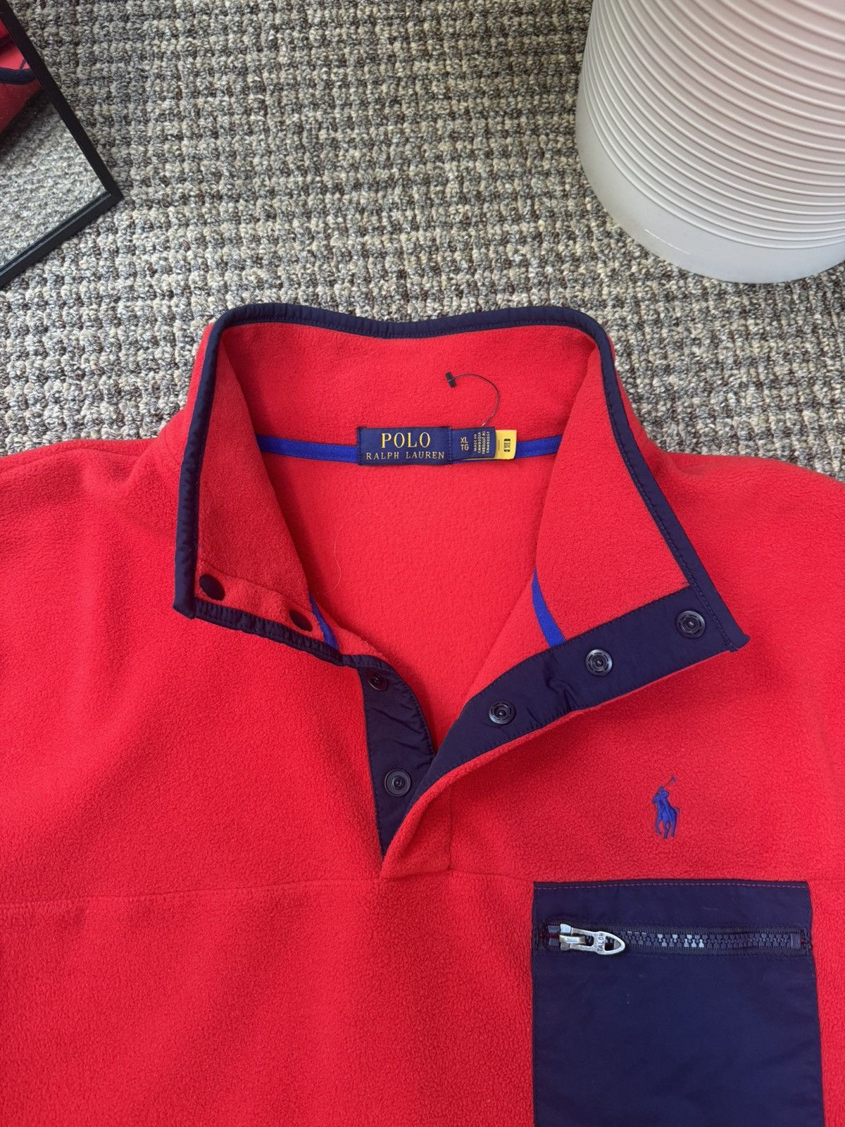 Polo Ralph Lauren Men’s Casual 1/3 Zip Sweater Fleece Polo Ralph Lauren Size US XL / EU 56 / 4 - 14 Thumbnail