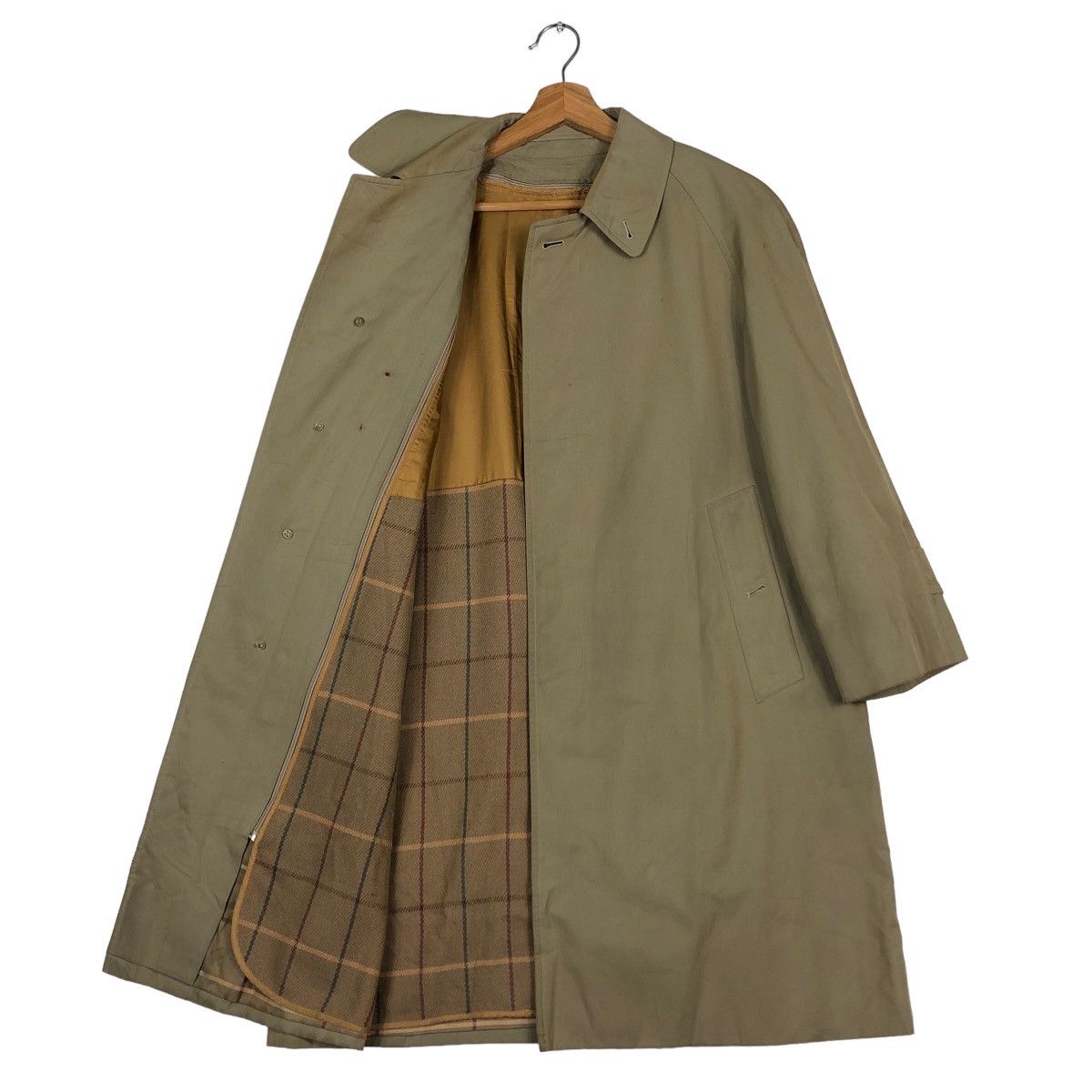 Burberry 🔥Vintage Burberrys Long Jacket Nova Check Lining Size US M / EU 48-50 / 2 - 12 Thumbnail