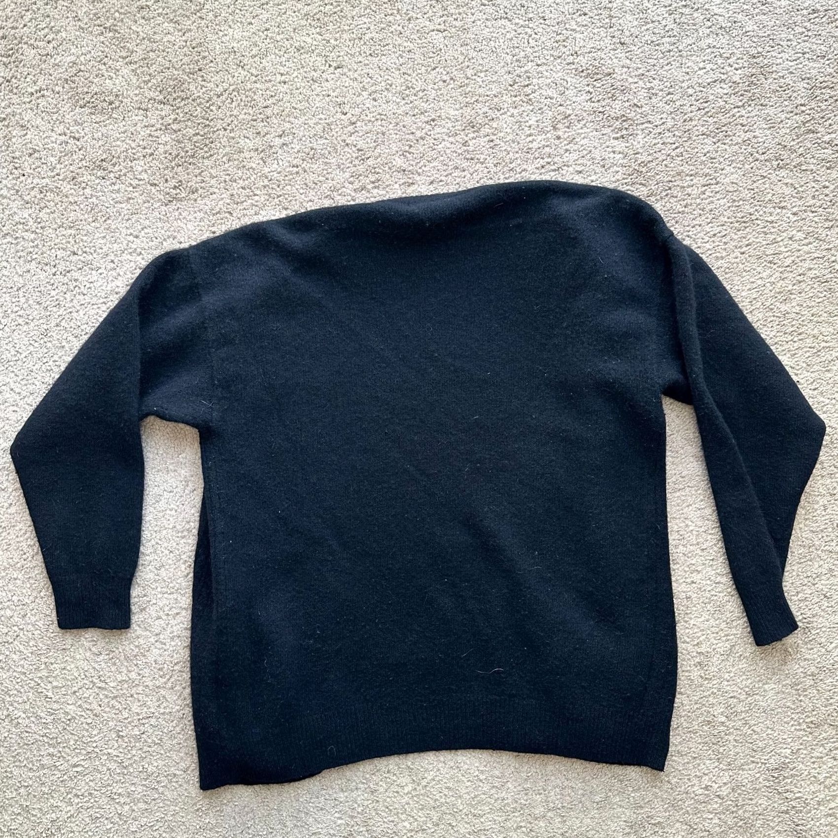 Vintage VINTAGE Justine Todd Cardigan Sweater Womens Large Wool Rabbit Hair Blend Black Size L / US 10 / IT 46 - 2 Thumbnail
