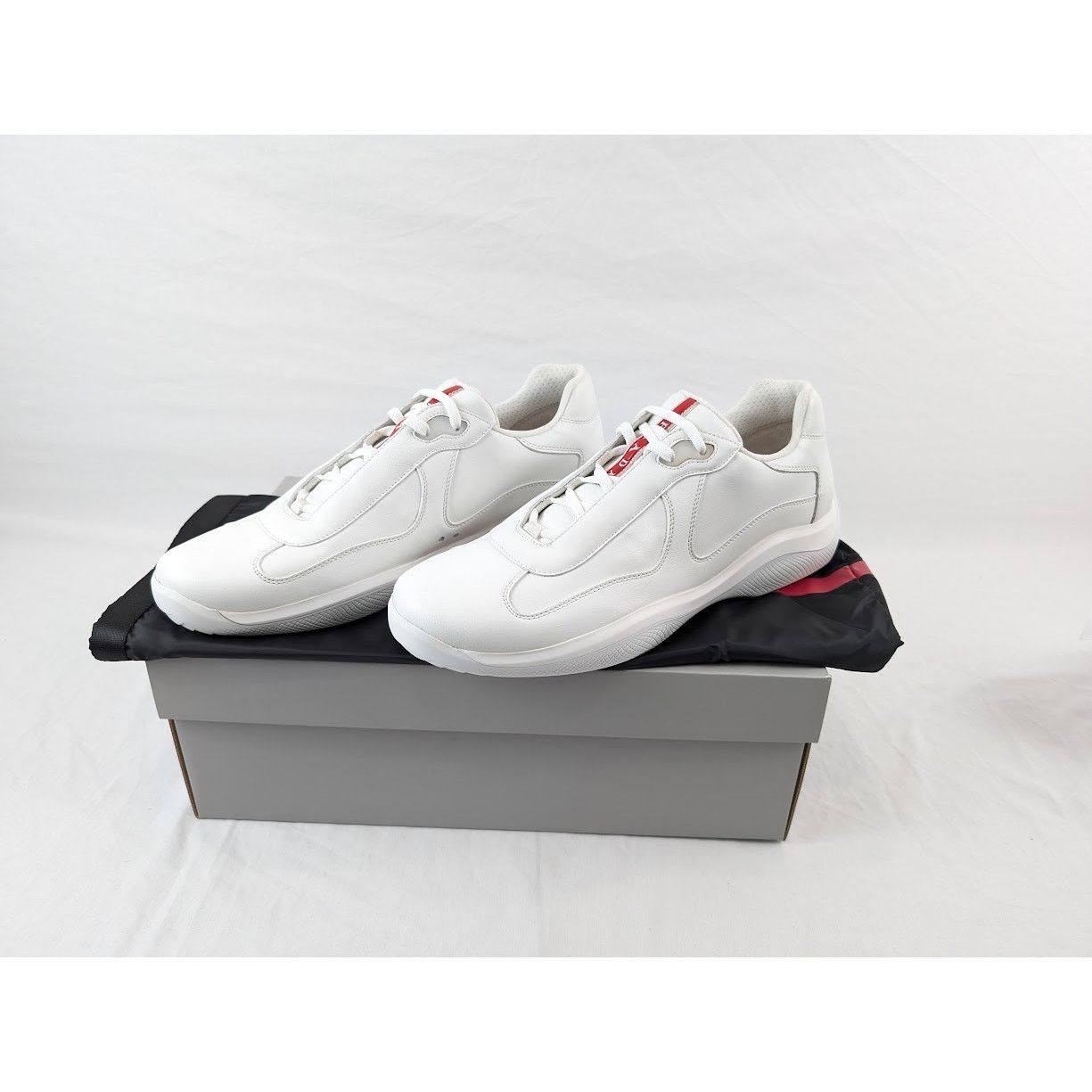 Prada o1rshd1 Cup Low-Top Sneakers in Bianco Size US 10 / EU 43 - 19 Thumbnail