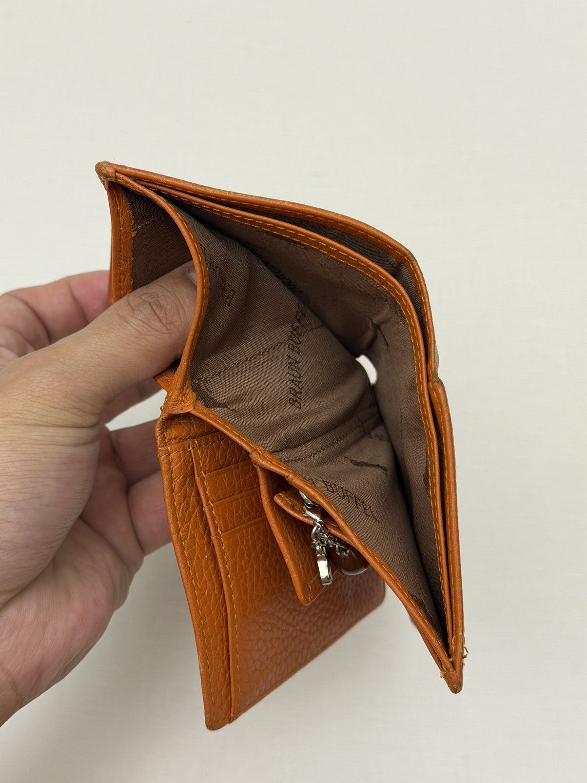Braun Braun Büffel Germany Cognac Pebbled Leather Wallet Buffalo Size ONE SIZE - 7 Thumbnail