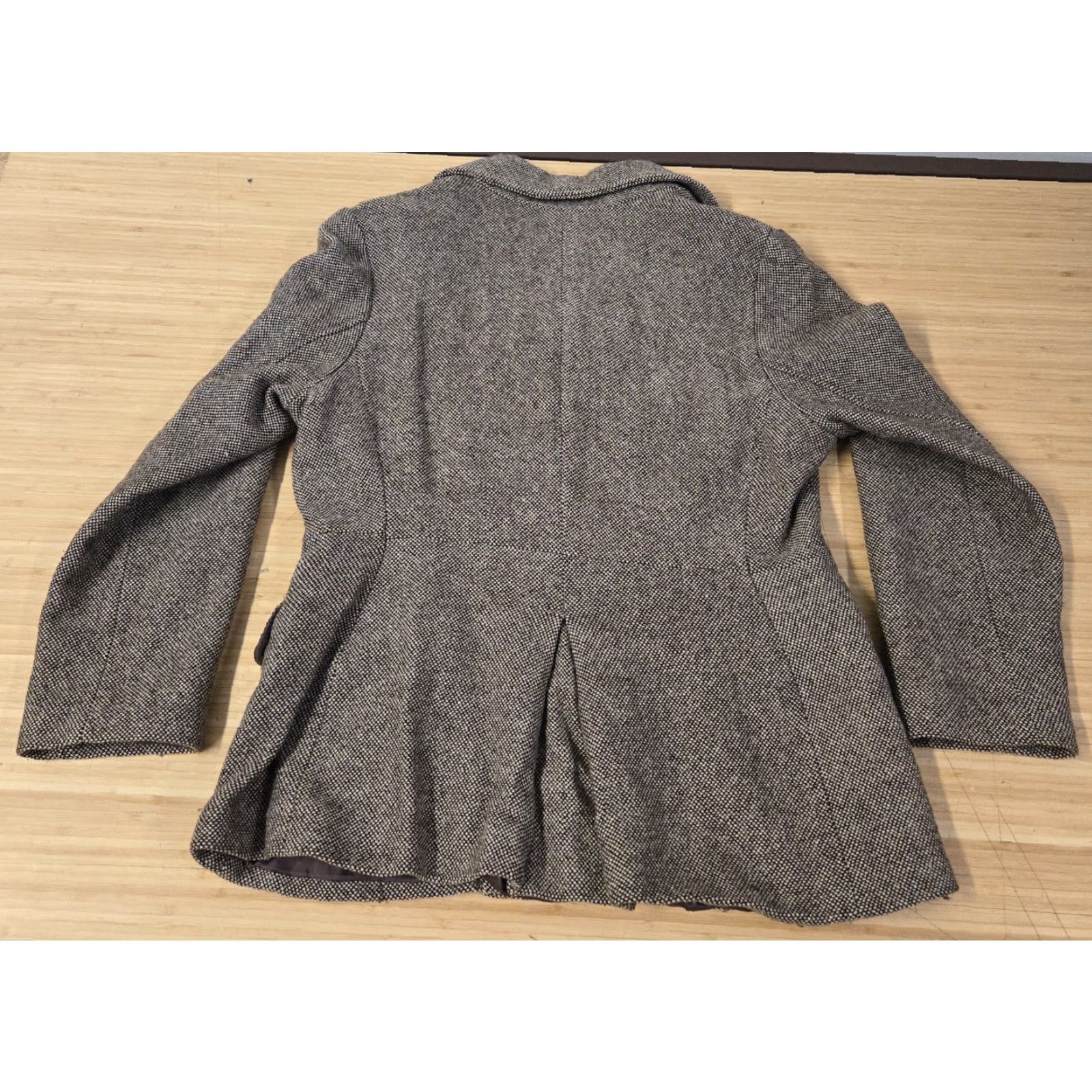 Gap GAP Blazer Womens XL Wool Blended Pea Coat JACKET Gray Lined Double Breasted Button Front Vintage No Size XL / US 12-14 / IT 48-50 - 4 Thumbnail