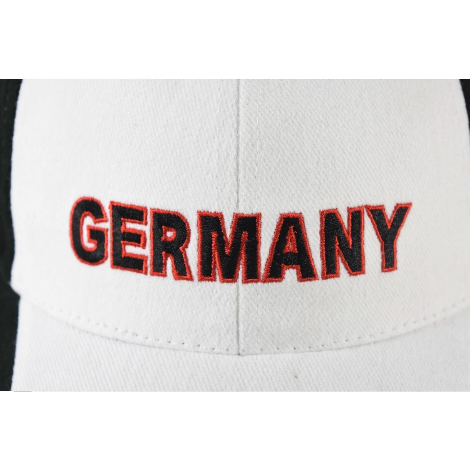 Vintage Deutschland Germany Hildes Souvenir Adjustable Back Cap Hat Black White Yellow Size ONE SIZE - 3 Thumbnail