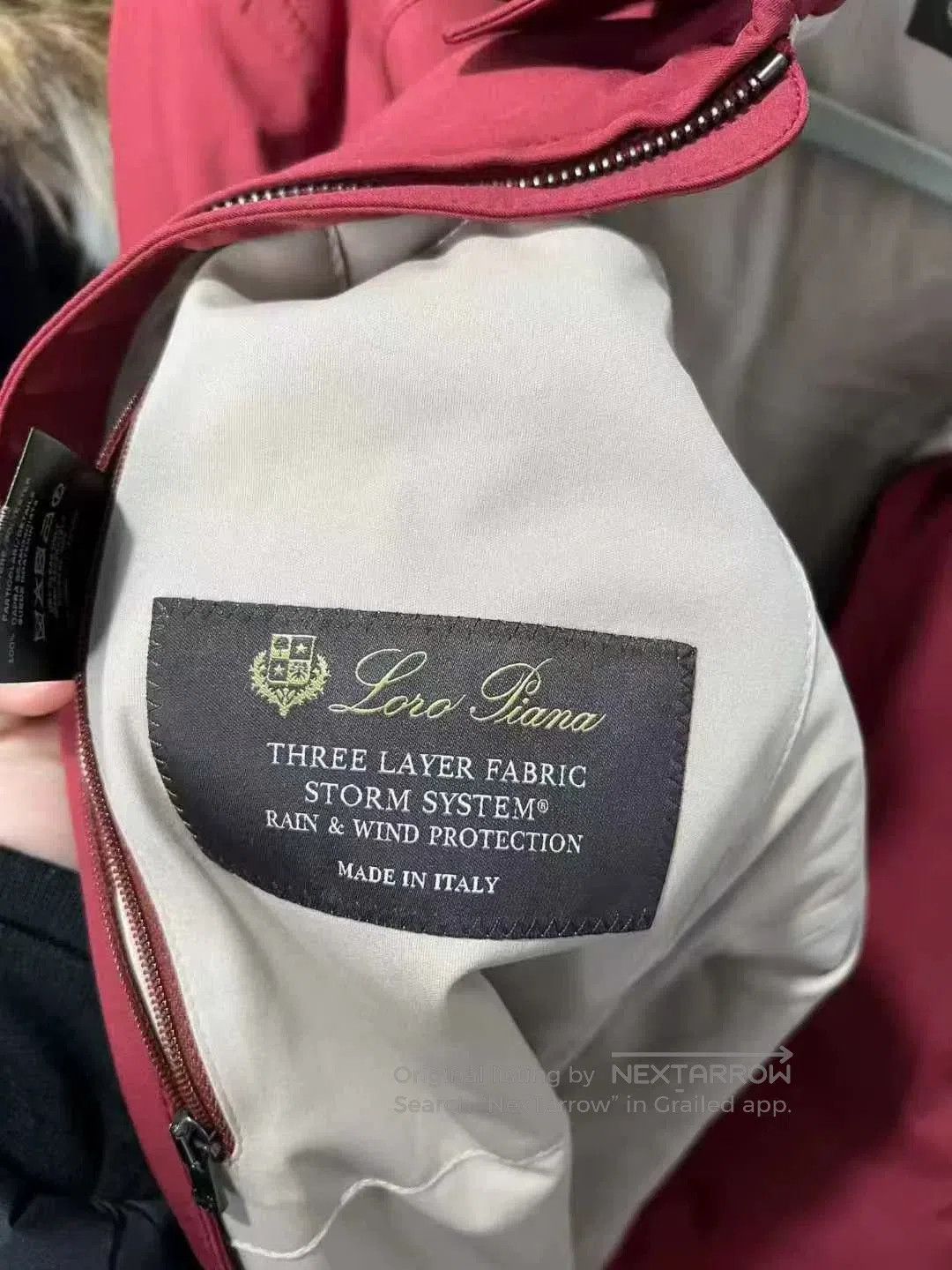 Loro Piana red zip-up jacket from Loro Piana. Size US L / EU 52-54 / 3 - 3 Thumbnail