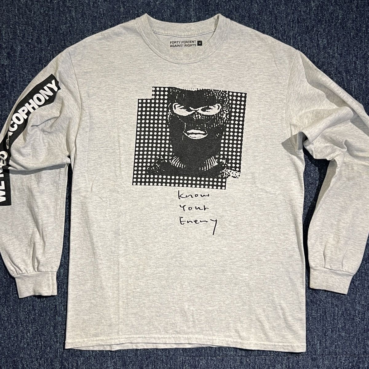 Other Vintage 00s FORTY PERCENT AGAINST RIGHTS Long Sleeve Tee Size US M / EU 48-50 / 2 - 1 Thumbnail