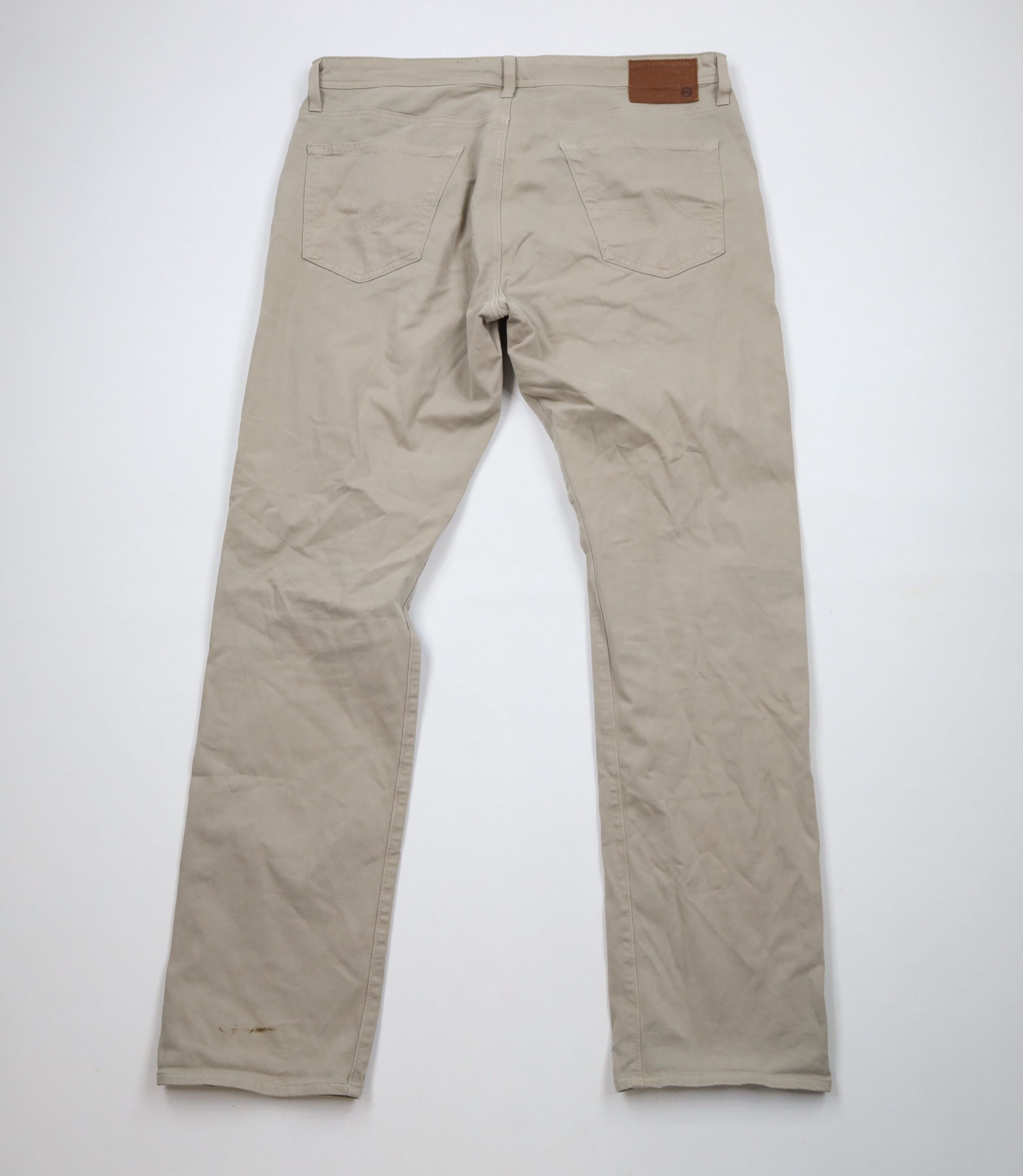AG Adriano Goldschmied × Vintage Adriano Goldschmied The Graduate Tailored Leg Pants Beige Size US 36 / EU 52 - 9 Thumbnail