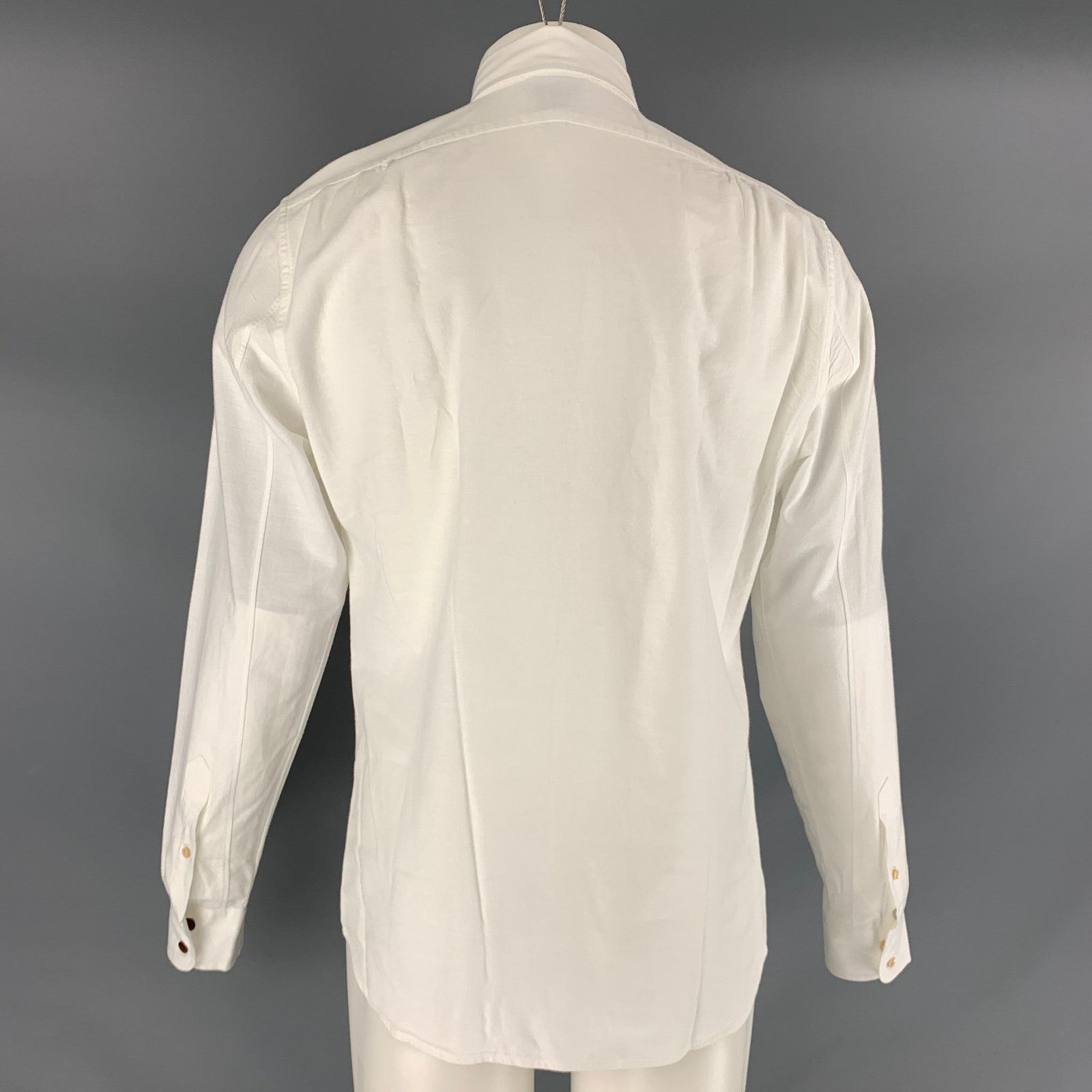 Alex Mill Size S White Solid Cotton Button Down Long Sleeve Shirt Size US S / EU 44-46 / 1 - 3 Thumbnail