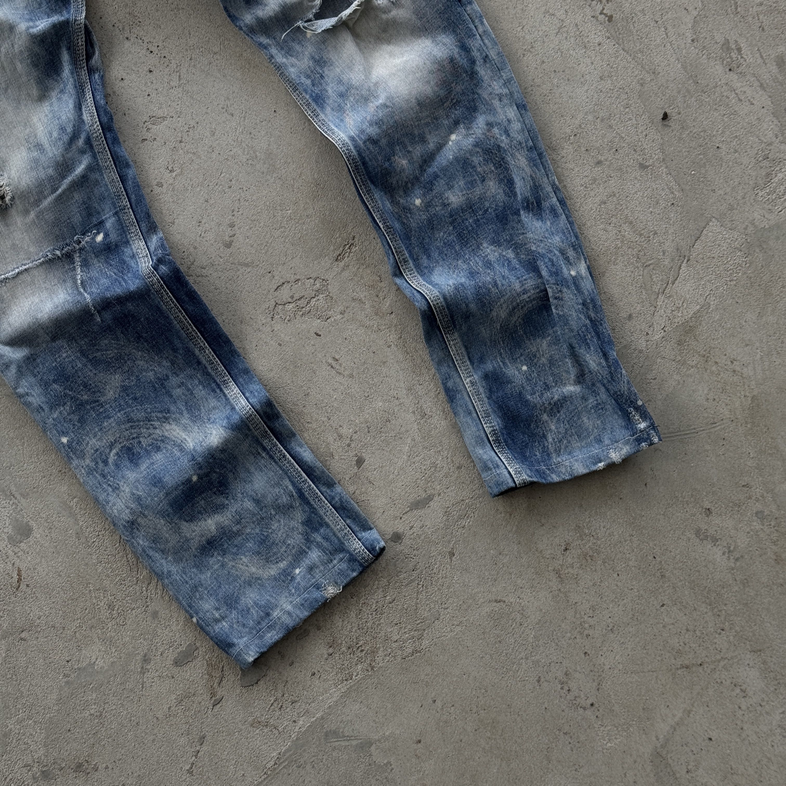 Diesel Diesel Krooley Regular Slim Carrot Distressed Jeans 30x34 Size US 30 / EU 46 - 8 Thumbnail