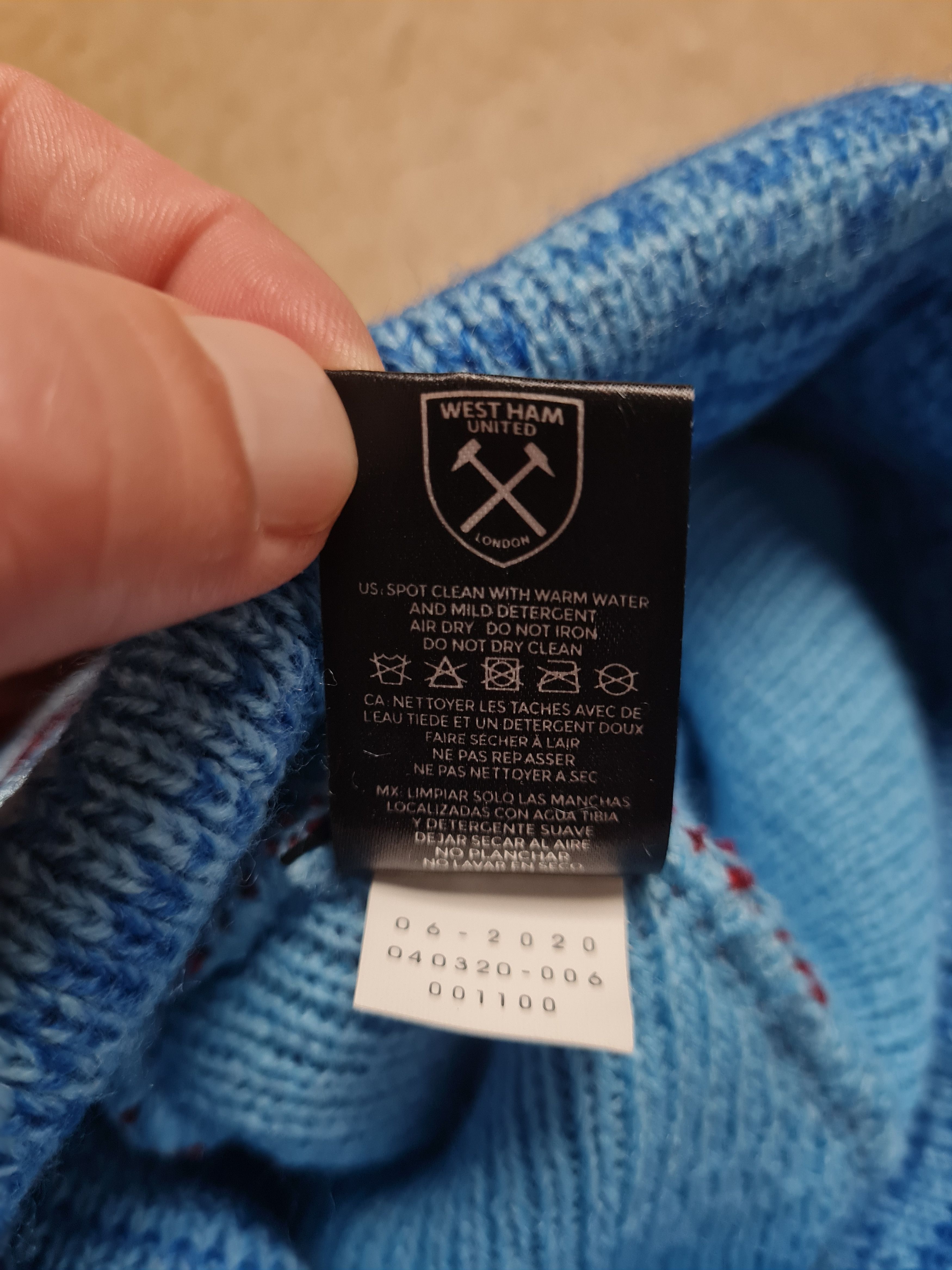 47 Brand 47Brand EPL West Ham United FC Prize Fight Cuff Knit Beanie Size ONE SIZE - 6 Thumbnail