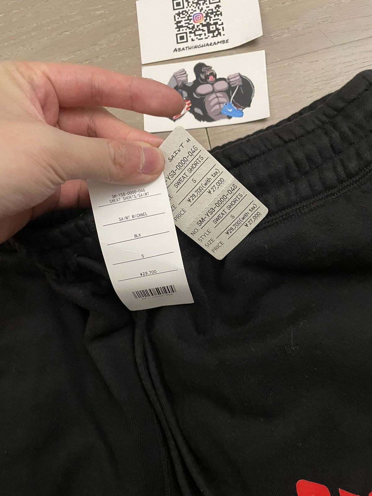 Saint Michael Saint Mxxxxxx Sweat Shorts Black Size US 30 / EU 46 - 6 Thumbnail