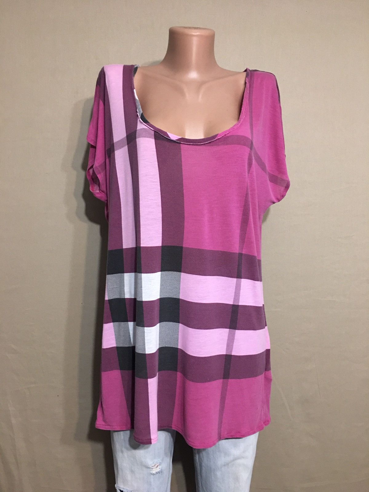 Burberry BURBERRY Brit Pink Womens T Shirt Size XL Size XL / US 12-14 / IT 48-50 - 2 Thumbnail