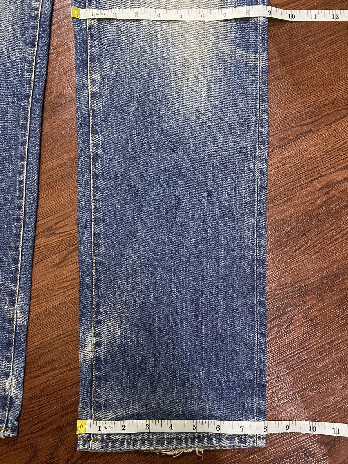Diesel Black Gold Vintage Diesel Industry Faded Wash Distressed Slim Jeans Size US 30 / EU 46 - 19 Thumbnail