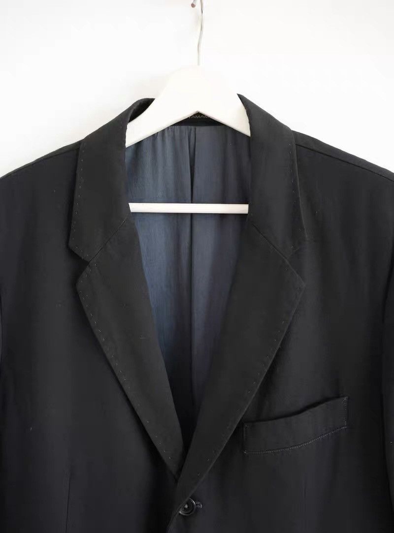Yohji Yamamoto Yohji Yamamoto 04AW Garment-Dyed Stitch Blazer Size 40R - 3 Thumbnail