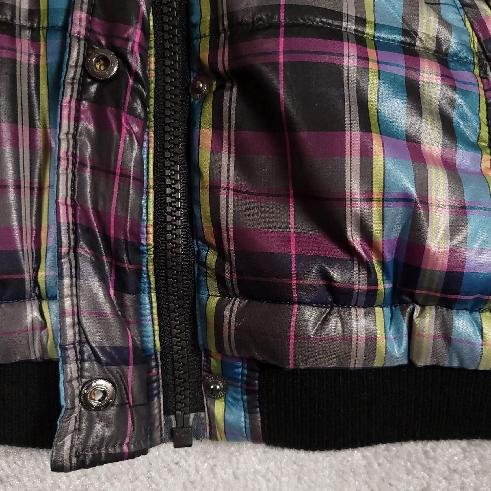 Vintage VINTAGE Christopher & Banks Vest Womens Petite Small Plaid Puffer Sleeveless Zip Pockets Size S / US 4 / IT 40 - 5 Thumbnail
