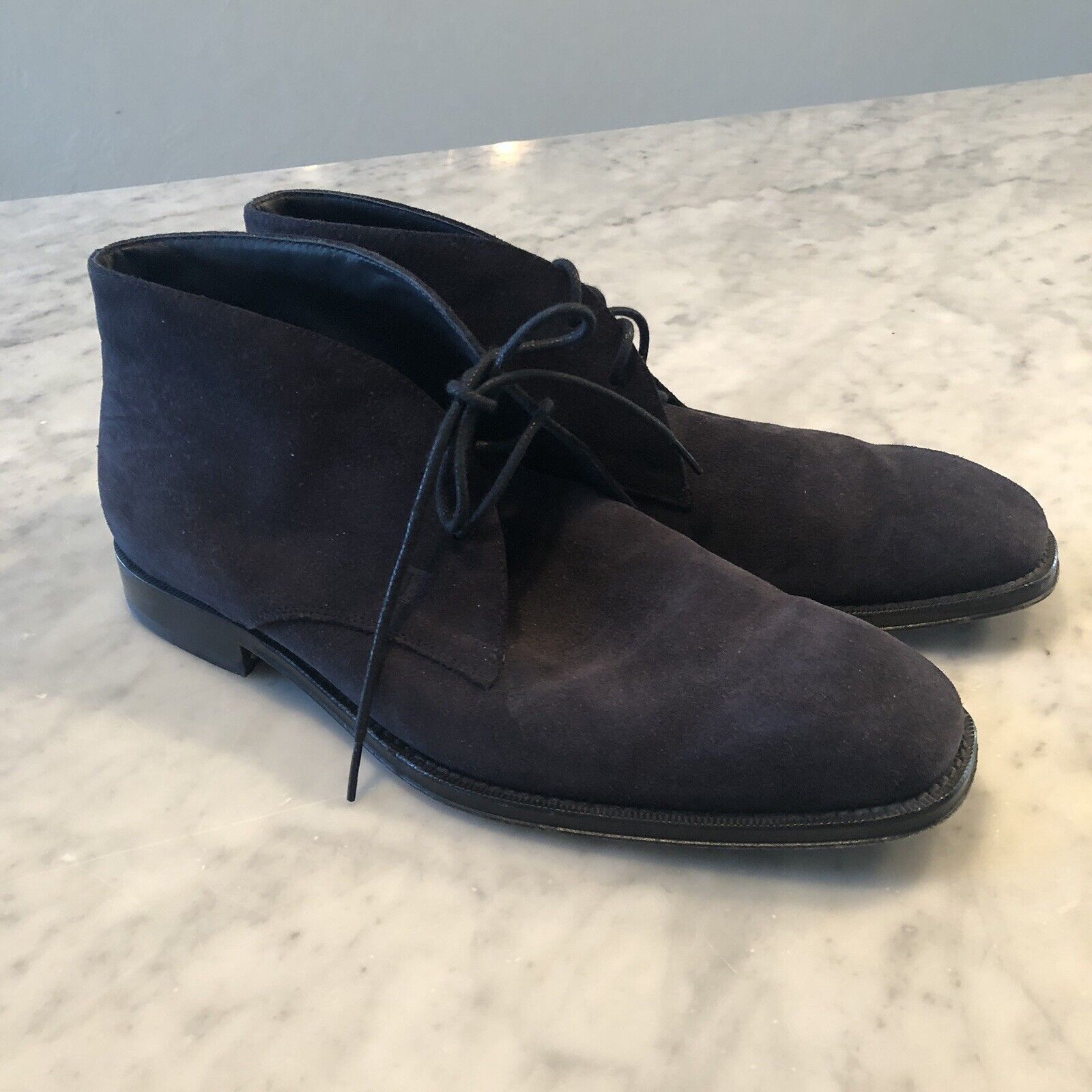 Tod's Tod’s Navy Blue Suede Chukka Boots Size 6.5 Size US 6.5 / EU 39-40 - 2 Thumbnail