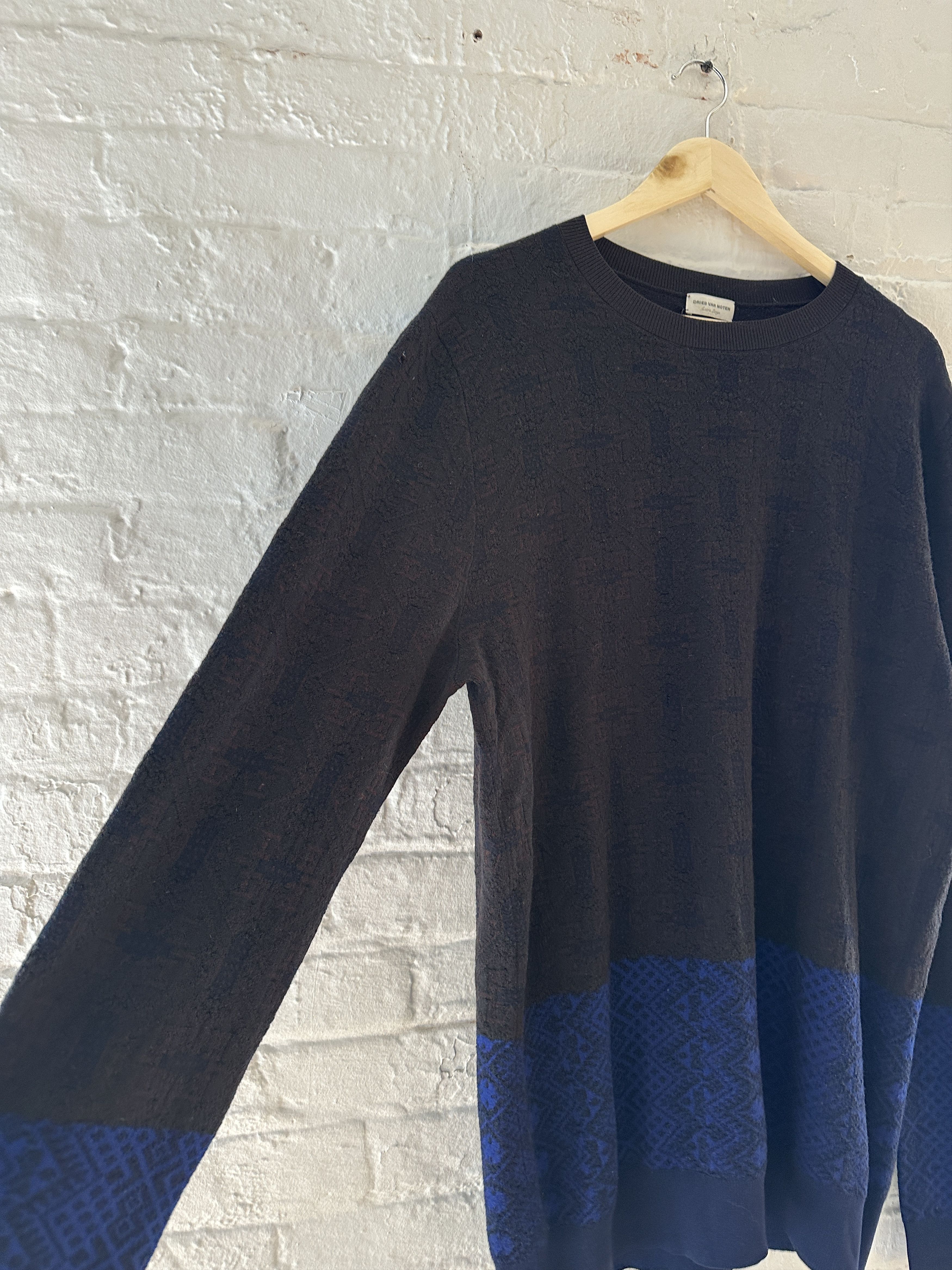Dries Van Noten Dries Van Noten Textured Wool Sweater Size US XL / EU 56 / 4 - 3 Thumbnail