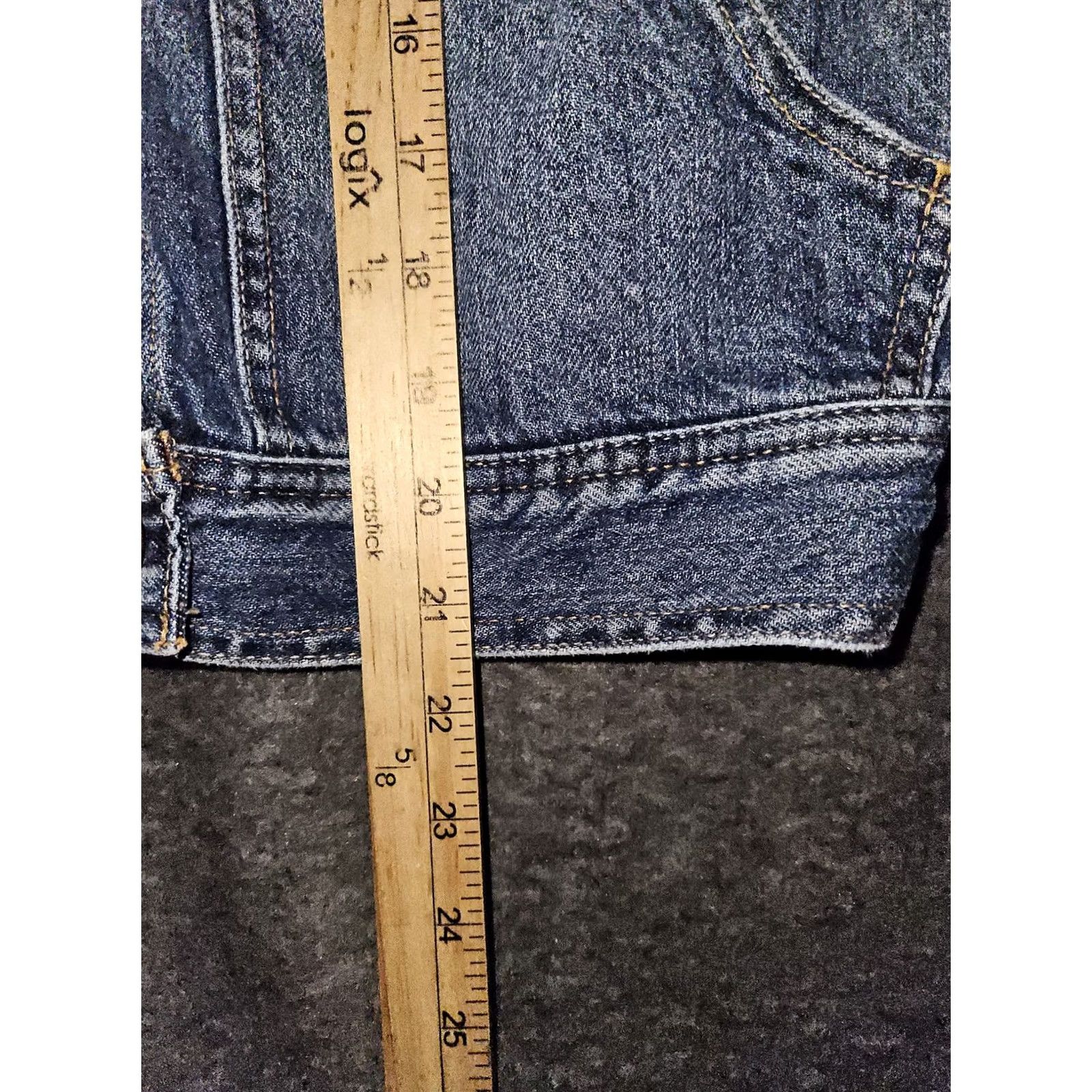 Vintage VINTAGE American Eagle Jacket Womens XS Blue Denim Cropped Distressed Jacket Size 26" / US 2 / IT 38 - 7 Thumbnail